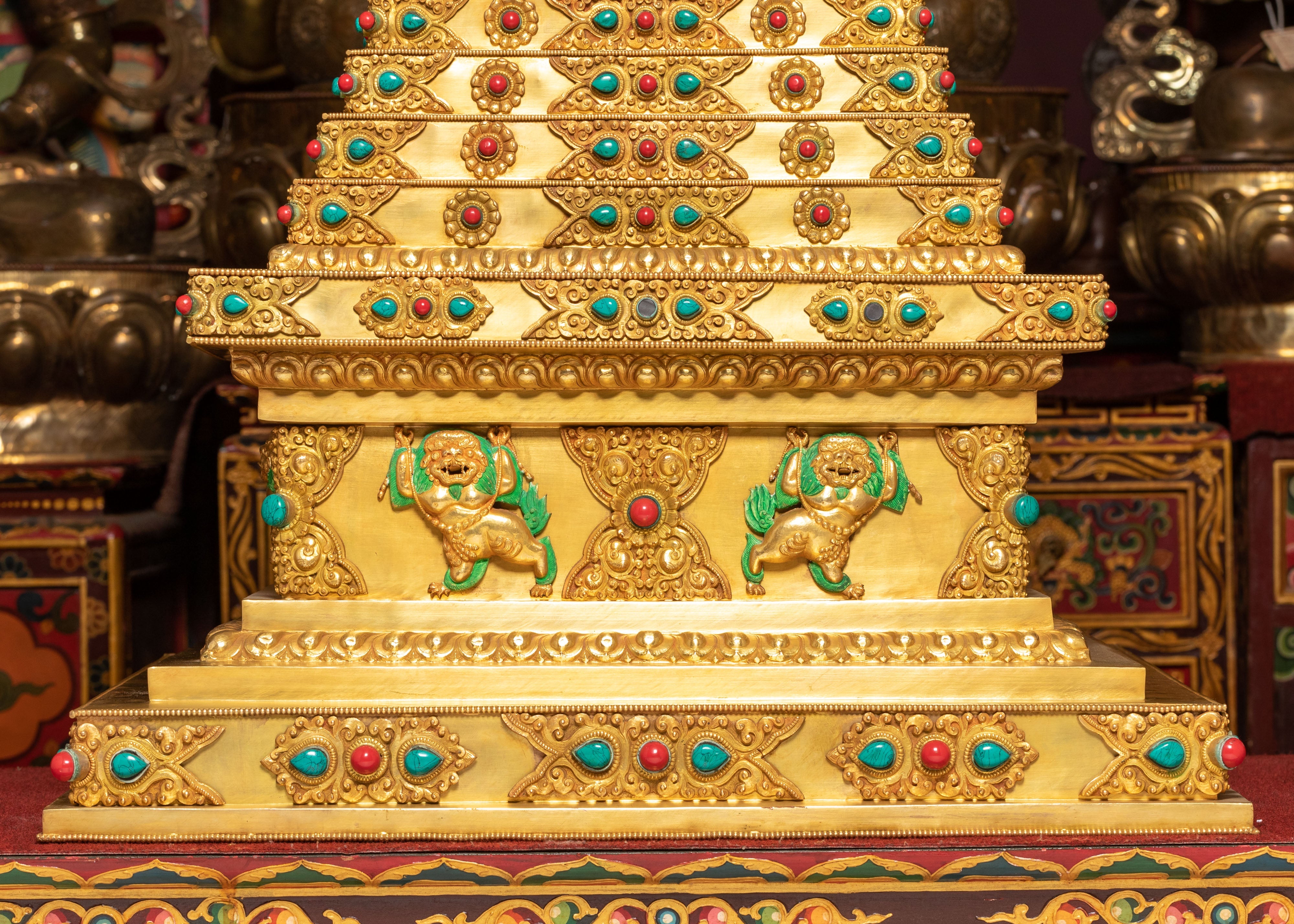 Large Golden Stupa | Path to Enlightenment