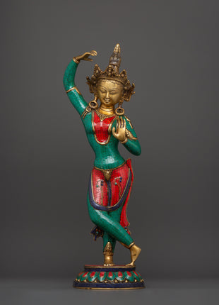 Maya Devi Brass Statue 