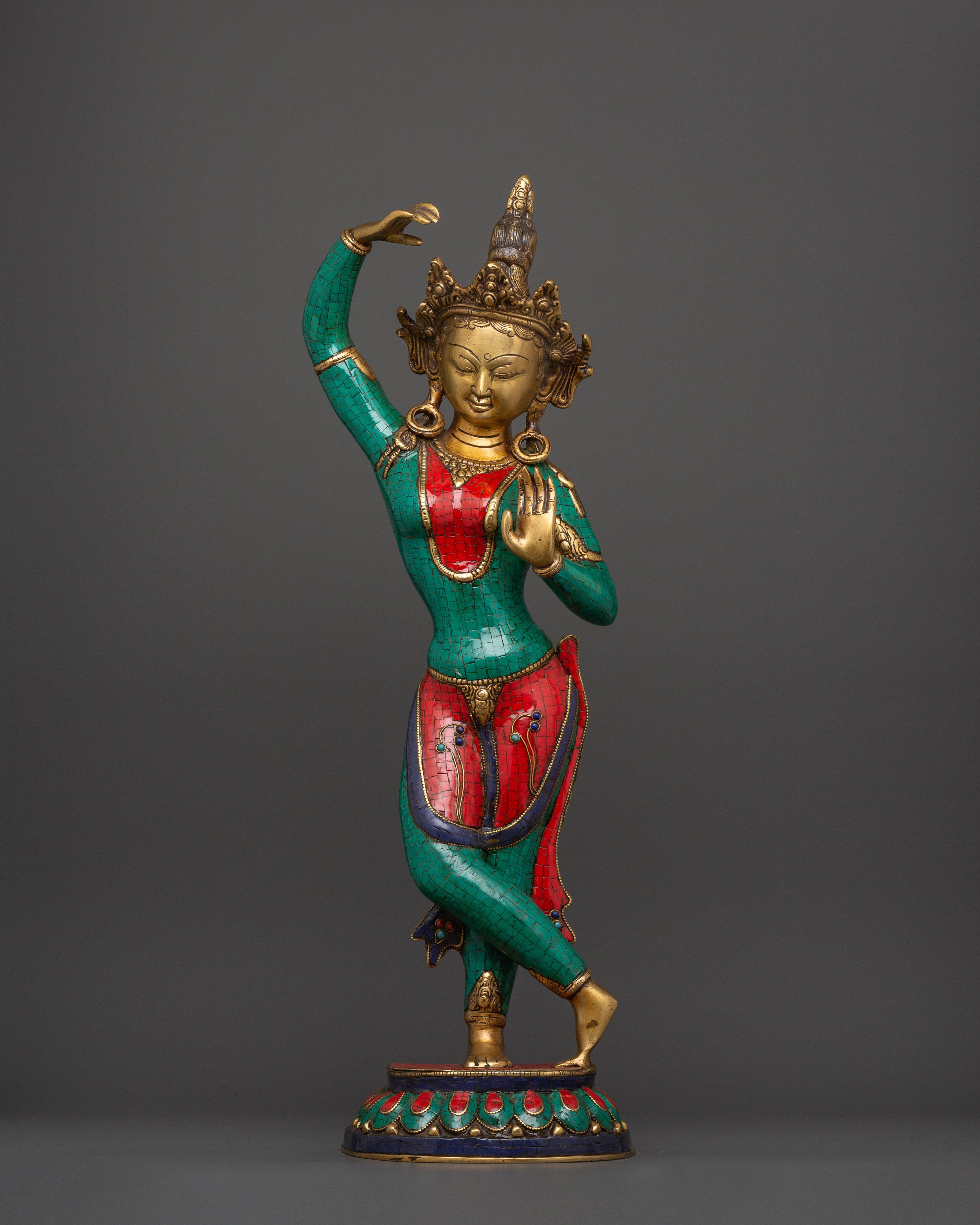 Maya Devi Brass Statue 