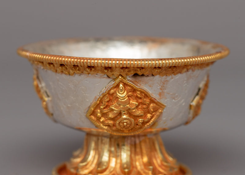 Sacred Tibetan Offering Bowls | Copper Set for Ceremonies