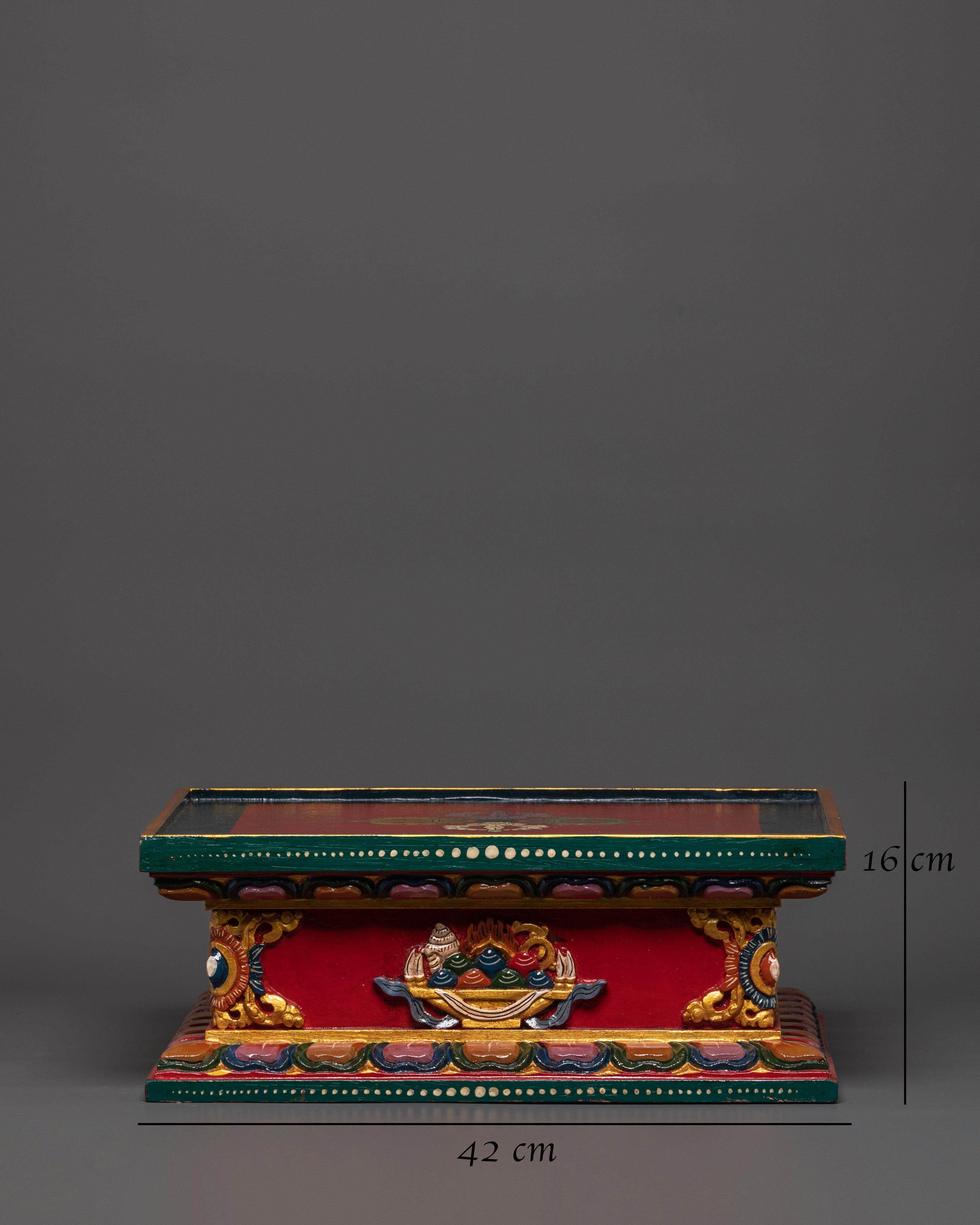 Handcrafted Stupa Stand for Buddhist Rituals