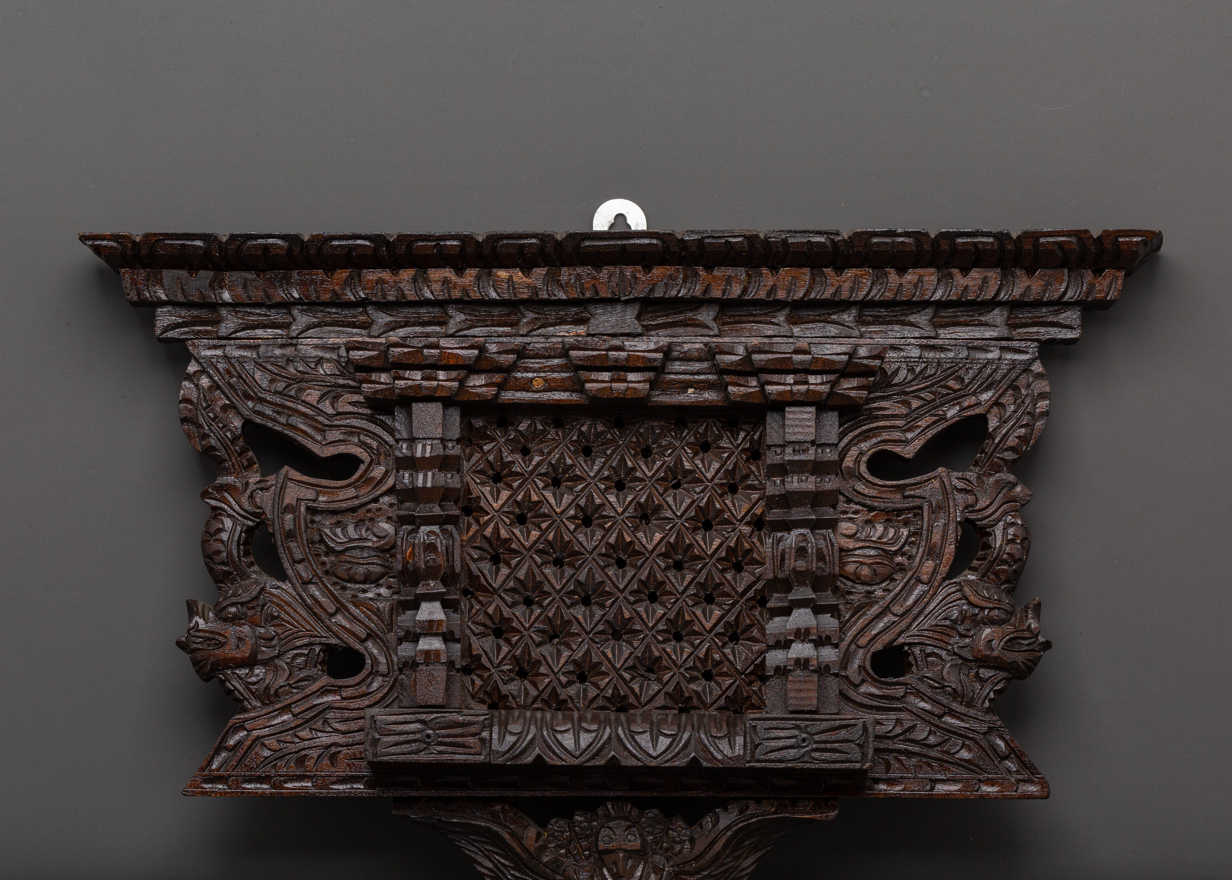 Hand Carved Wall Art | Spiritual Wooden Decor for Meditation Spaces