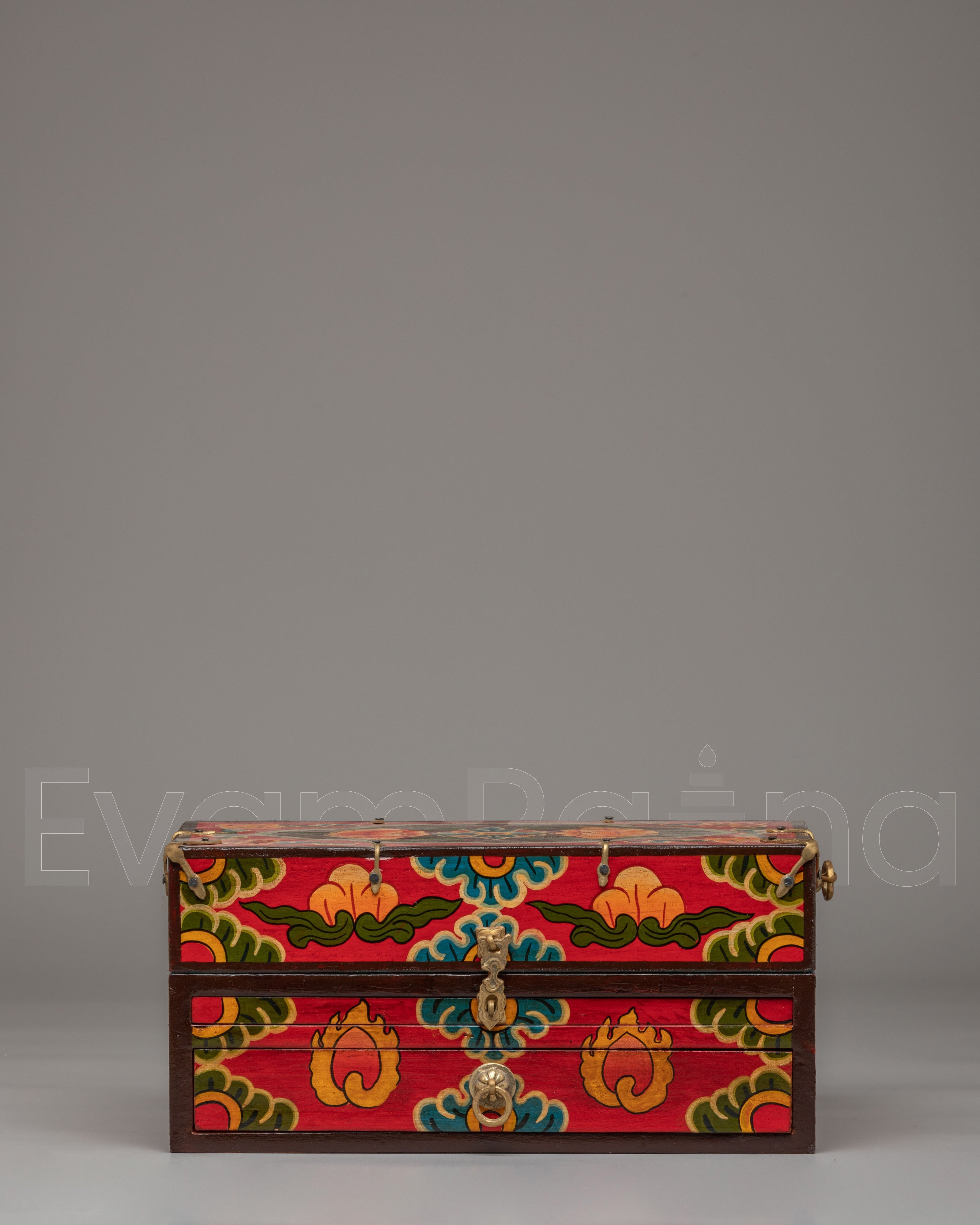 Tibetan Altar Box with Statue