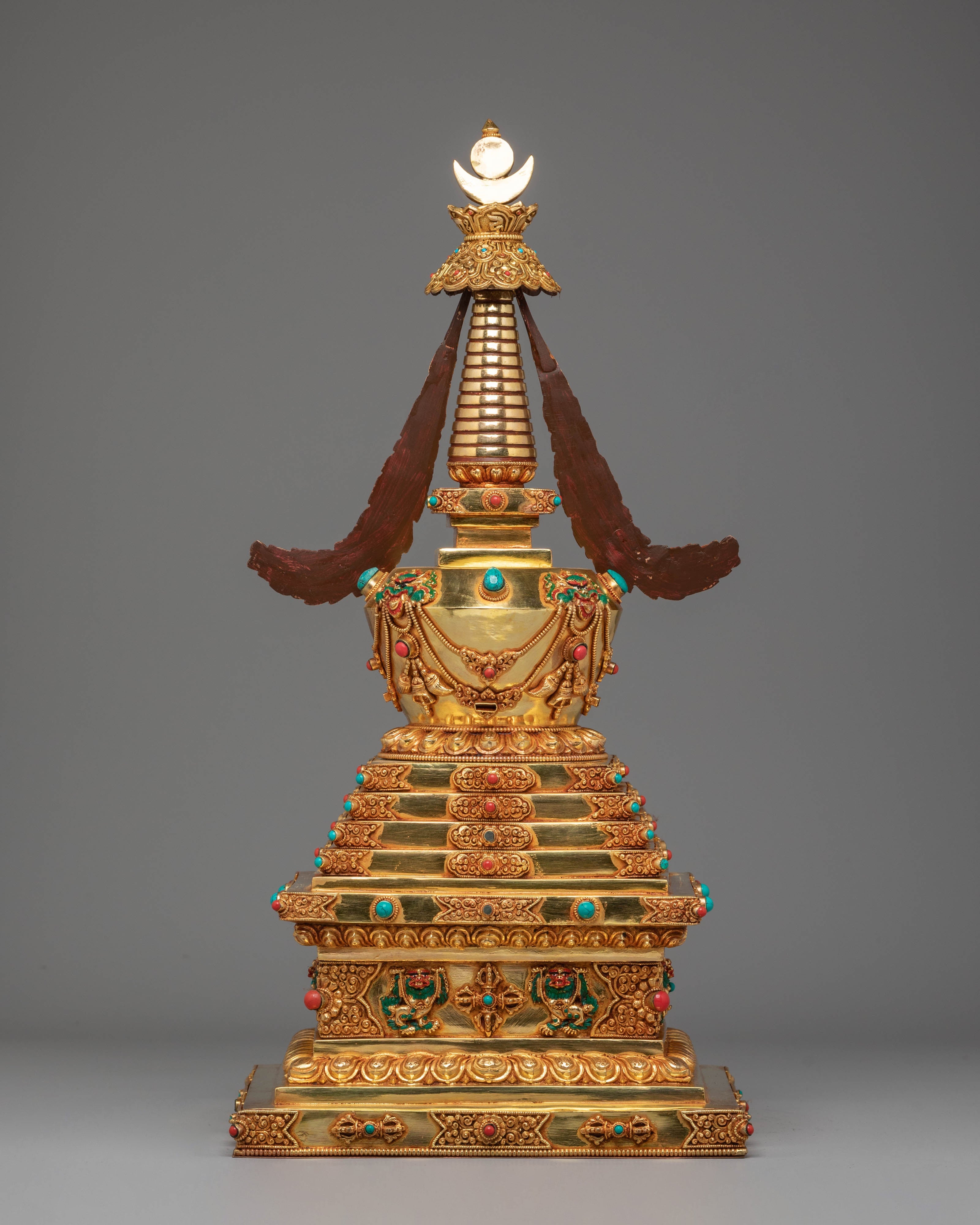 Golden Stupa for Ritual Use | Meditation & Altar Decor