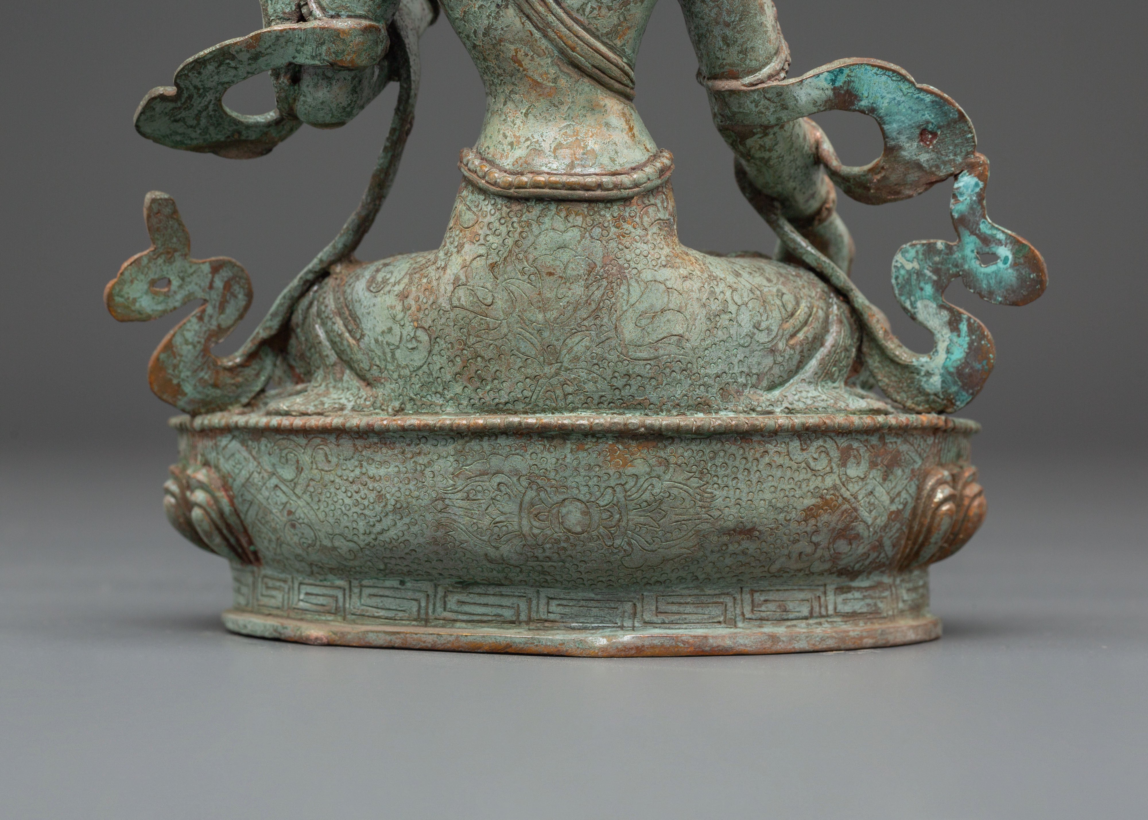 Sacred Statue of Healing Goddess White Tara | Tibetan Buddhist Sculpture