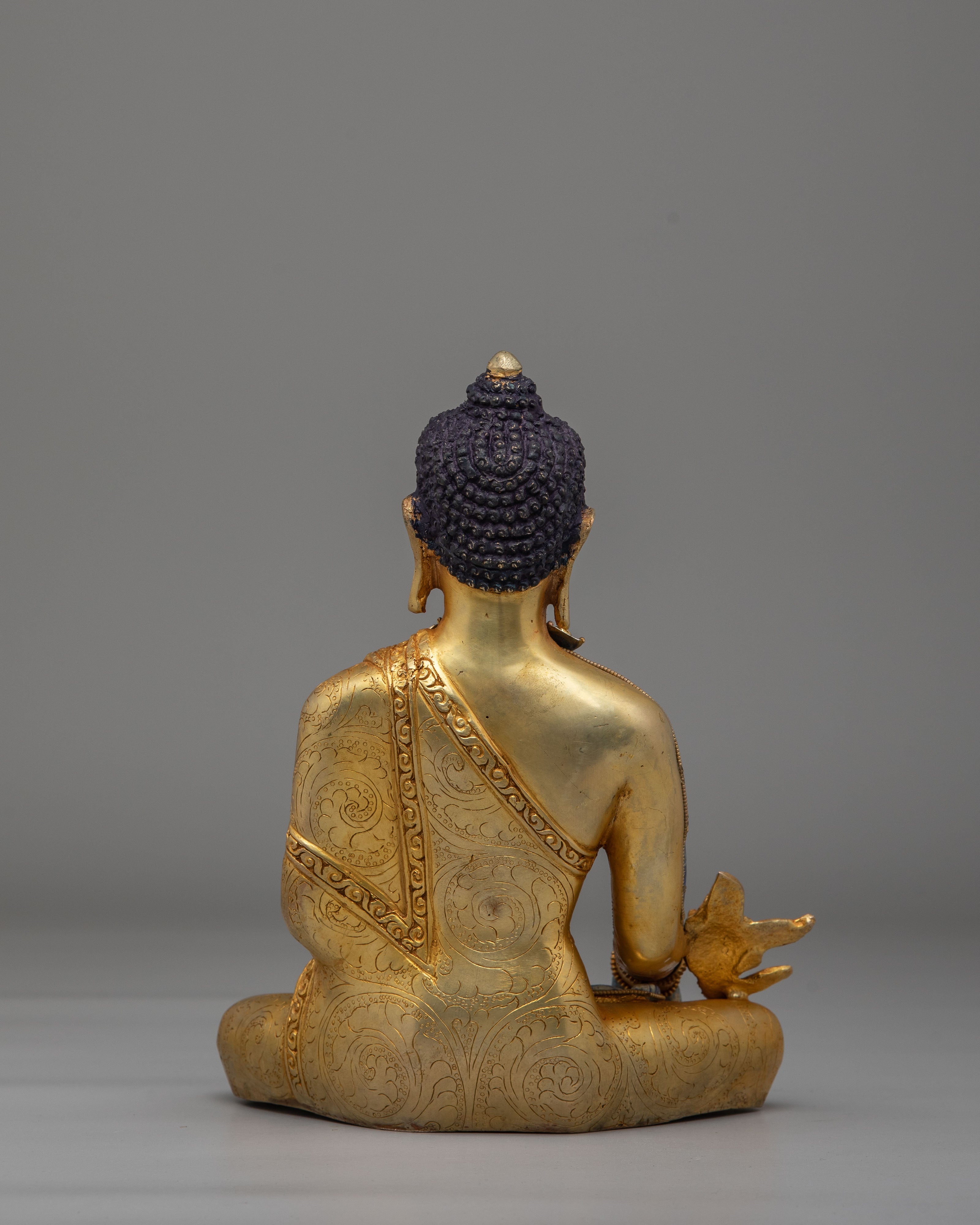 Sacred Tibetan Medicine Buddha Statue | Healing Buddha Artwork for Meditation