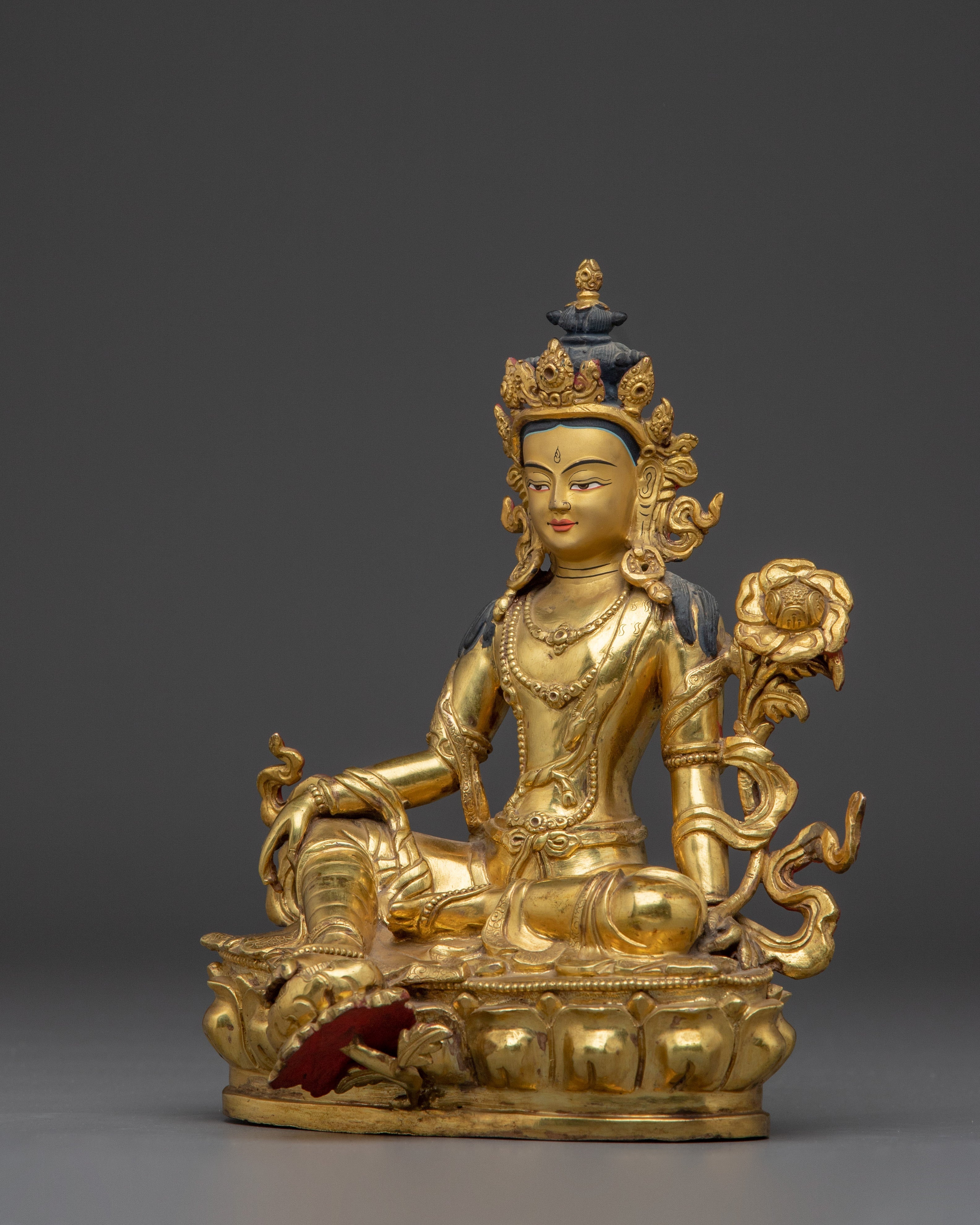 Golden Two Armed Chenrezig Statue  | Spiritual Enlightenment