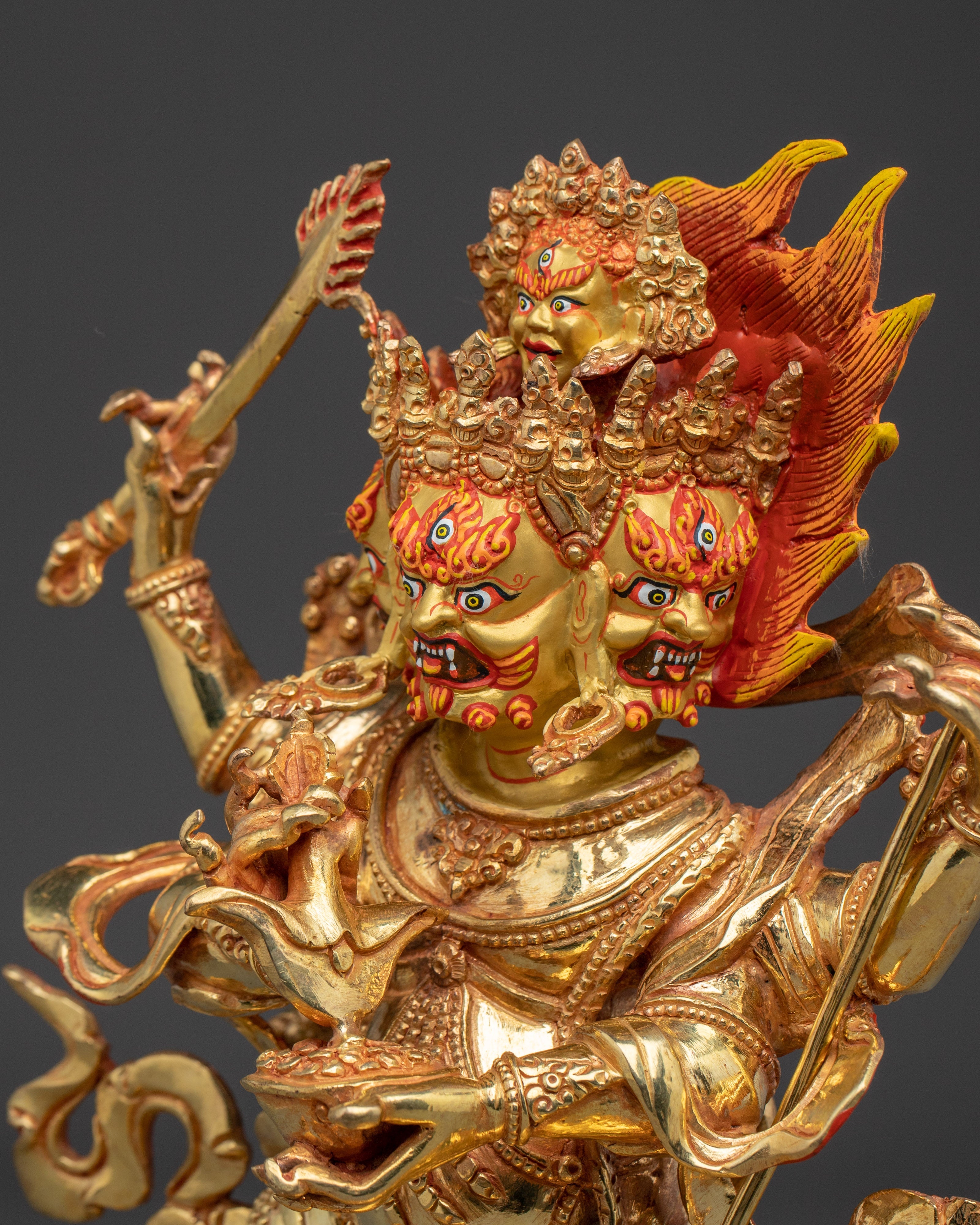 Statue of Four Armed Mahakala | Buddhist Protector