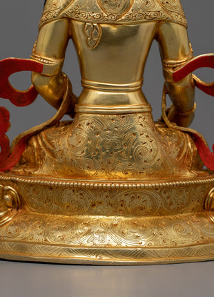 Tibetan Hand-crafted Kshitigarbha Statues | Tibetan Altar Zen Decor