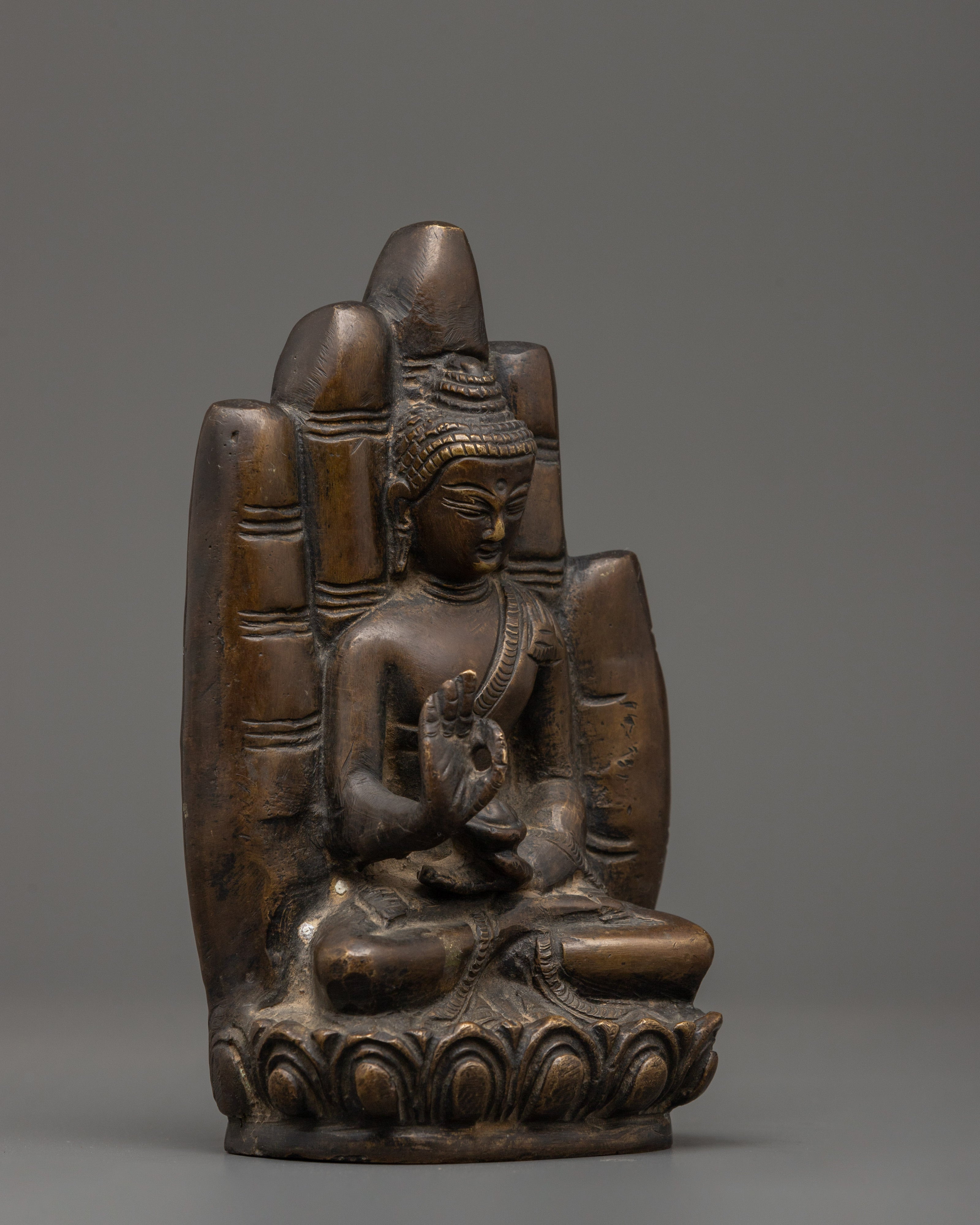Brass Amogasiddhi Statue | Spiritual Altar Art
