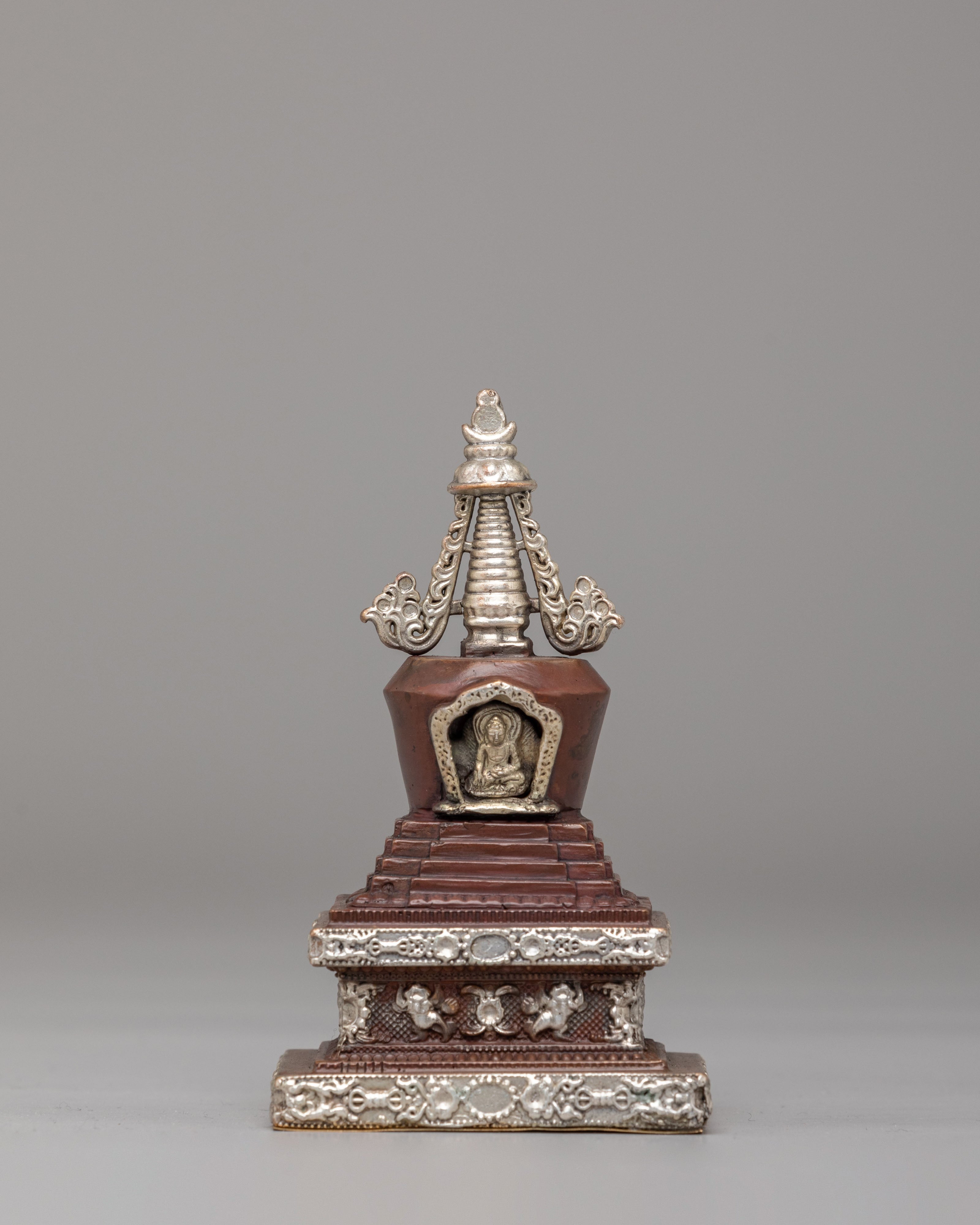 Tibetan Eight Great Stupa Set | Sacred Spiritual Decor for Meditation & Rituals