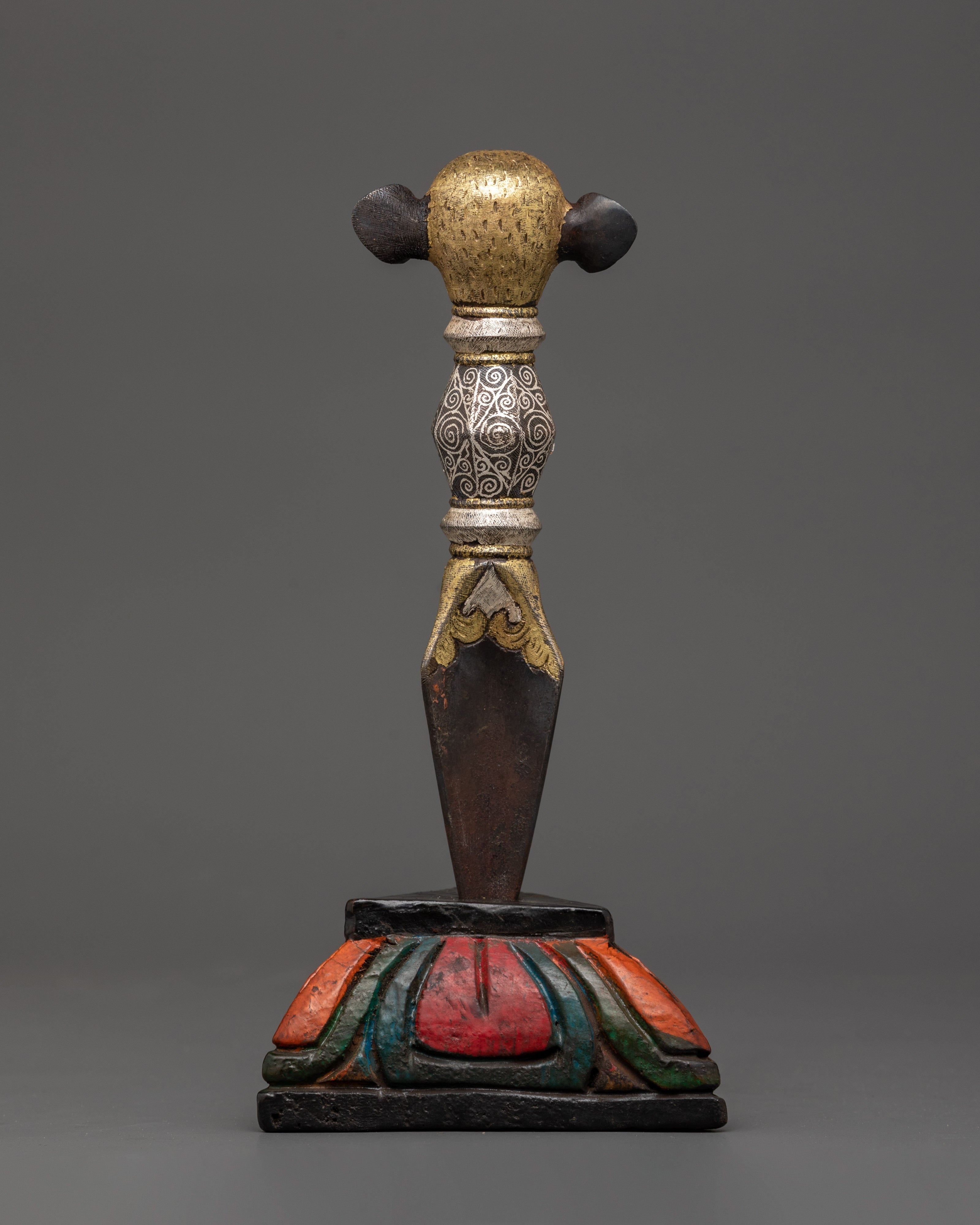 Phurba with Elephant Head | Sacred Ritual Dagger