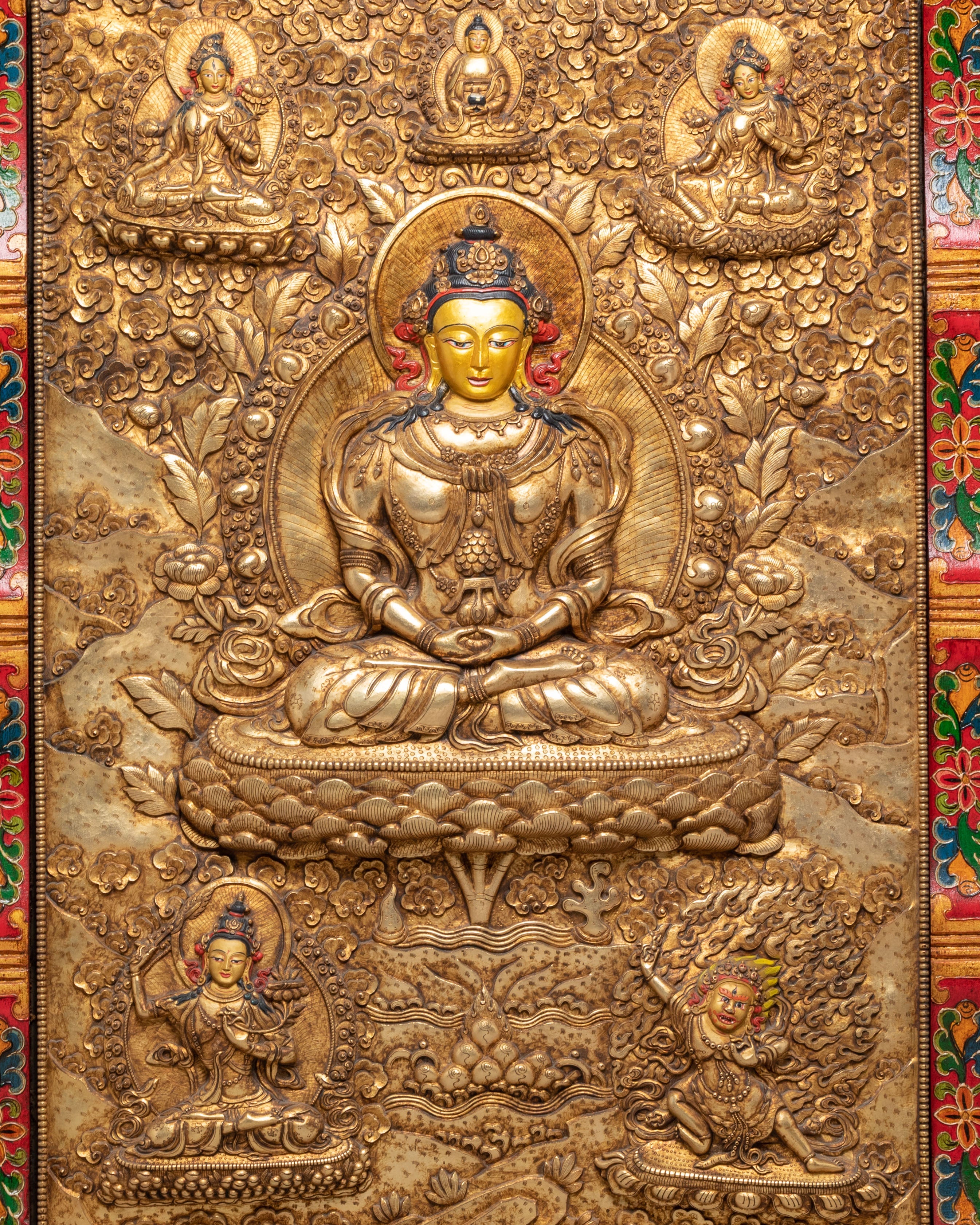 Amitayus Buddha of Infinite Life Wall Hanging | Symbol of Longevity