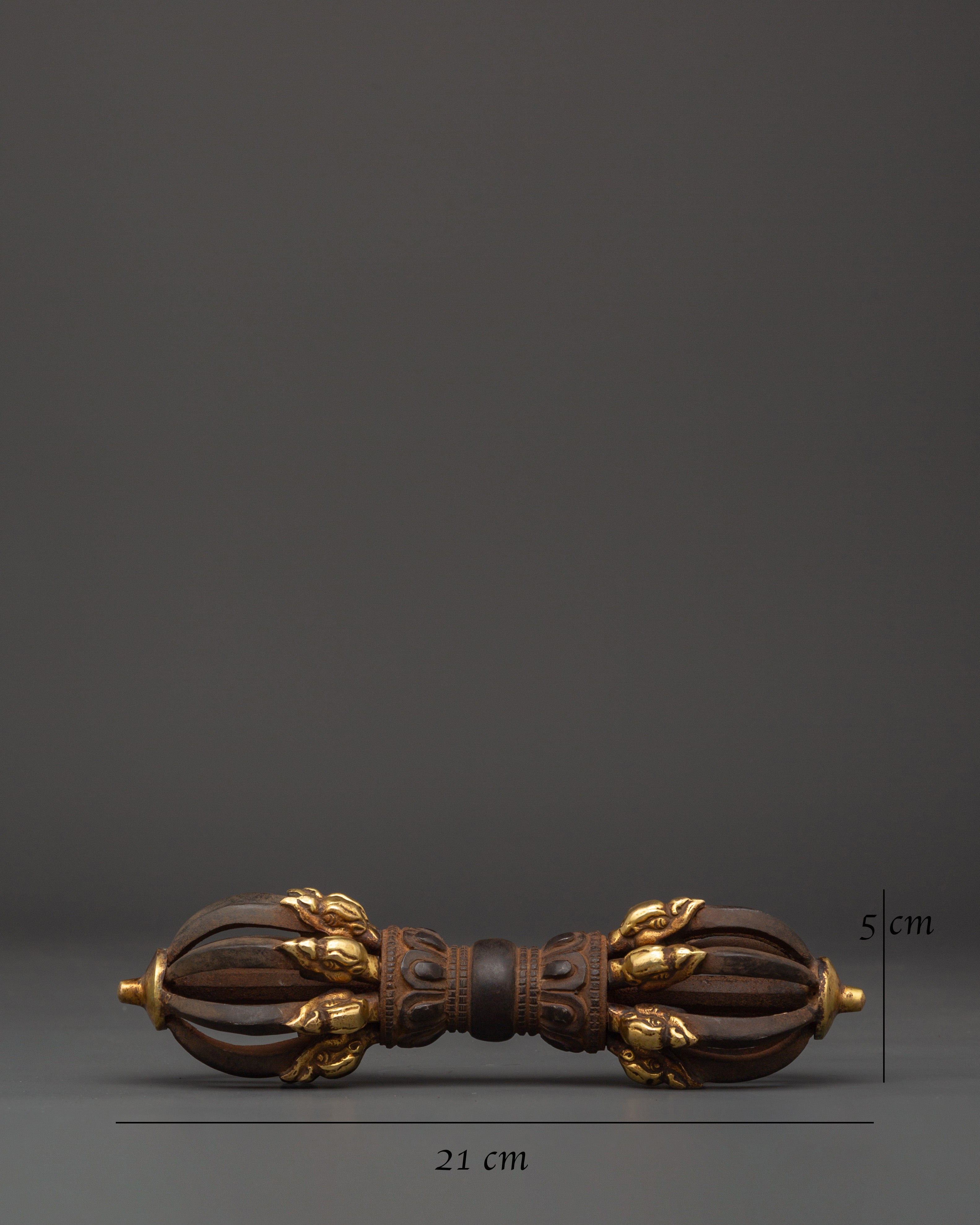 Traditional Tibetan Vajra | Handcrafted Ritual Scepter for Spiritual Practice