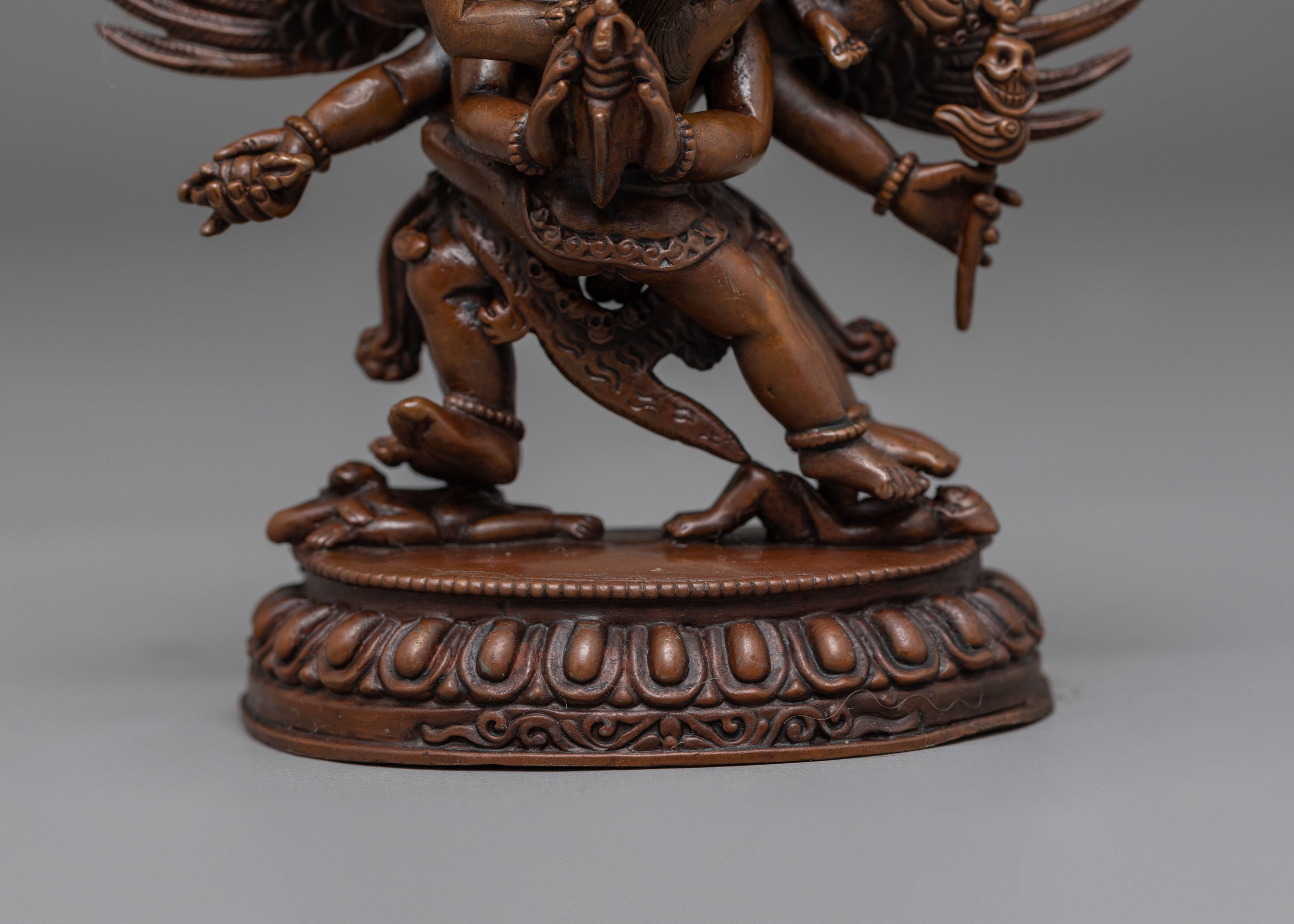 Sacred Vajrakilaya Statue for Tantric Altars | Handmade Buddhist Sculpture
