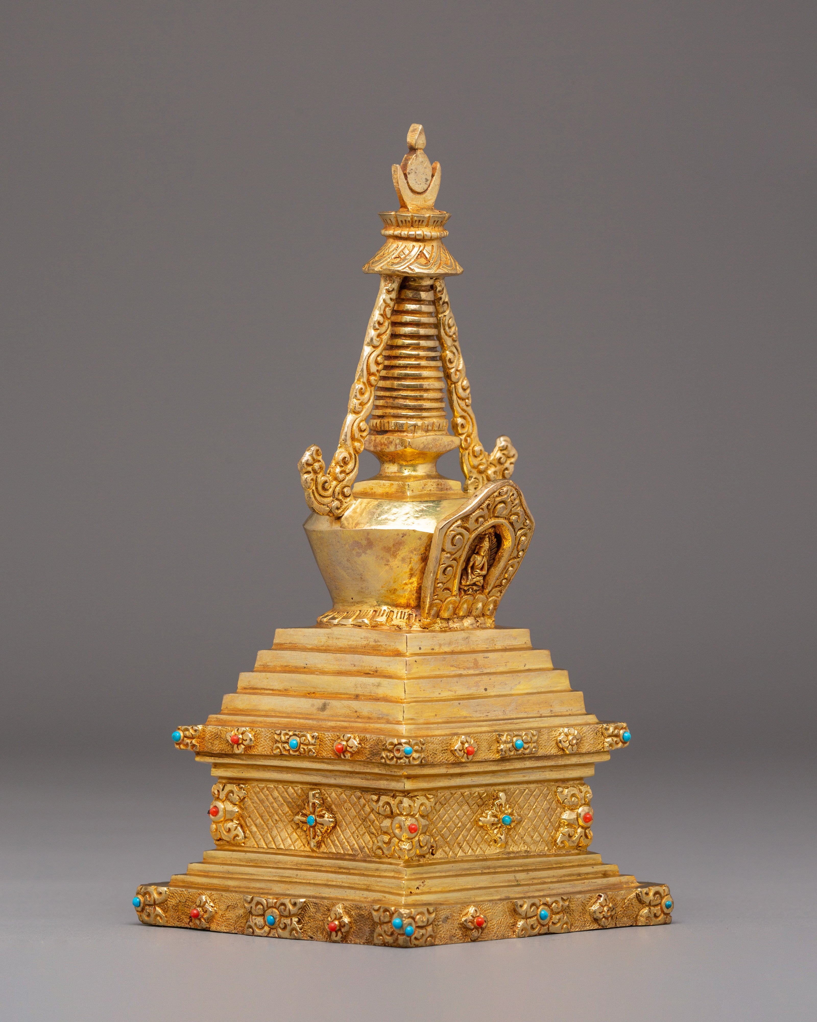 Handmade Himalayan Buddhist Stupa | Sacred Tibetan Stupa