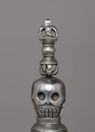Iron Khatvanga for Tibetan Buddhist |  Sacred Vajrayana Ritual Staff