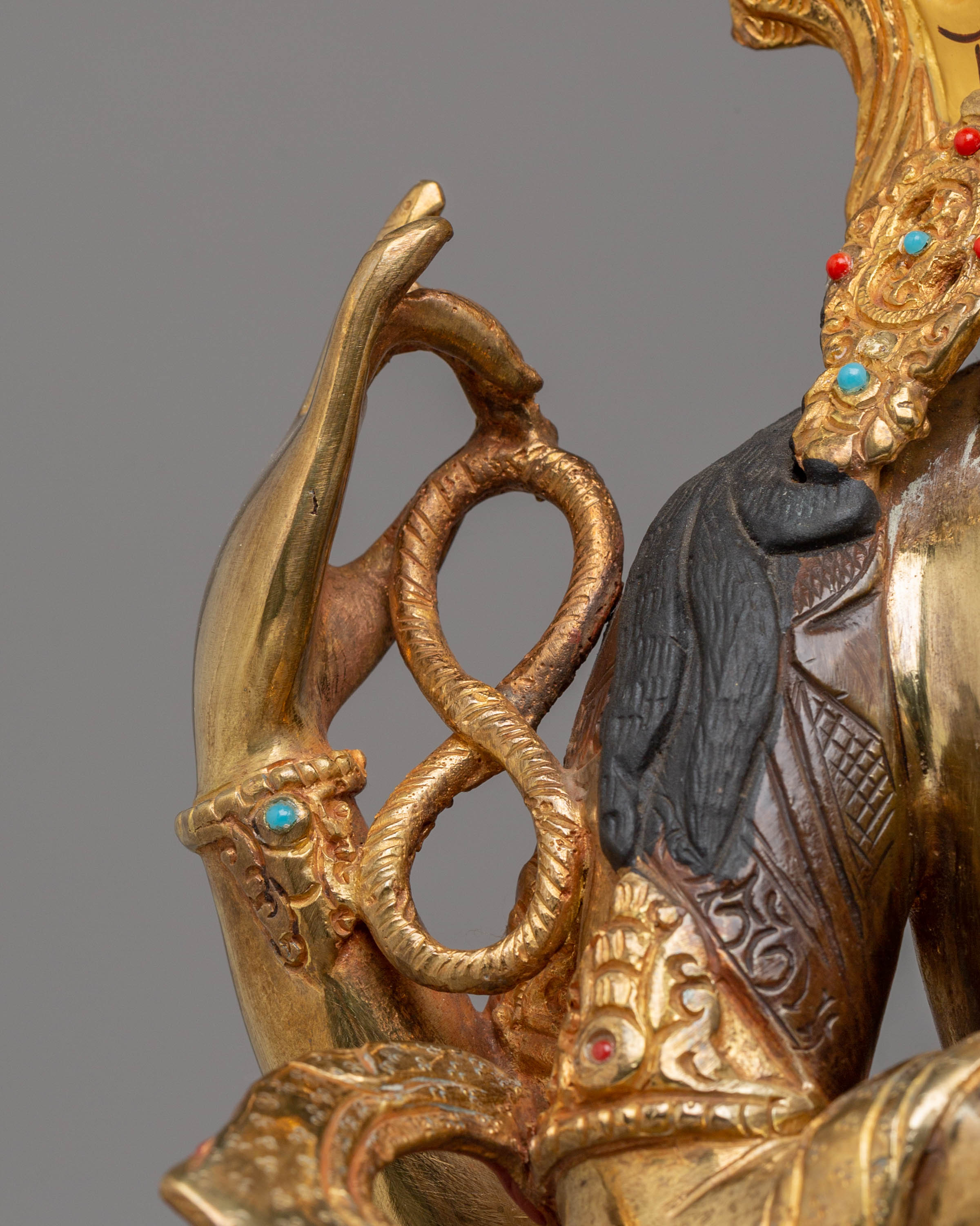 Handmade Golden Chenrezig Statue