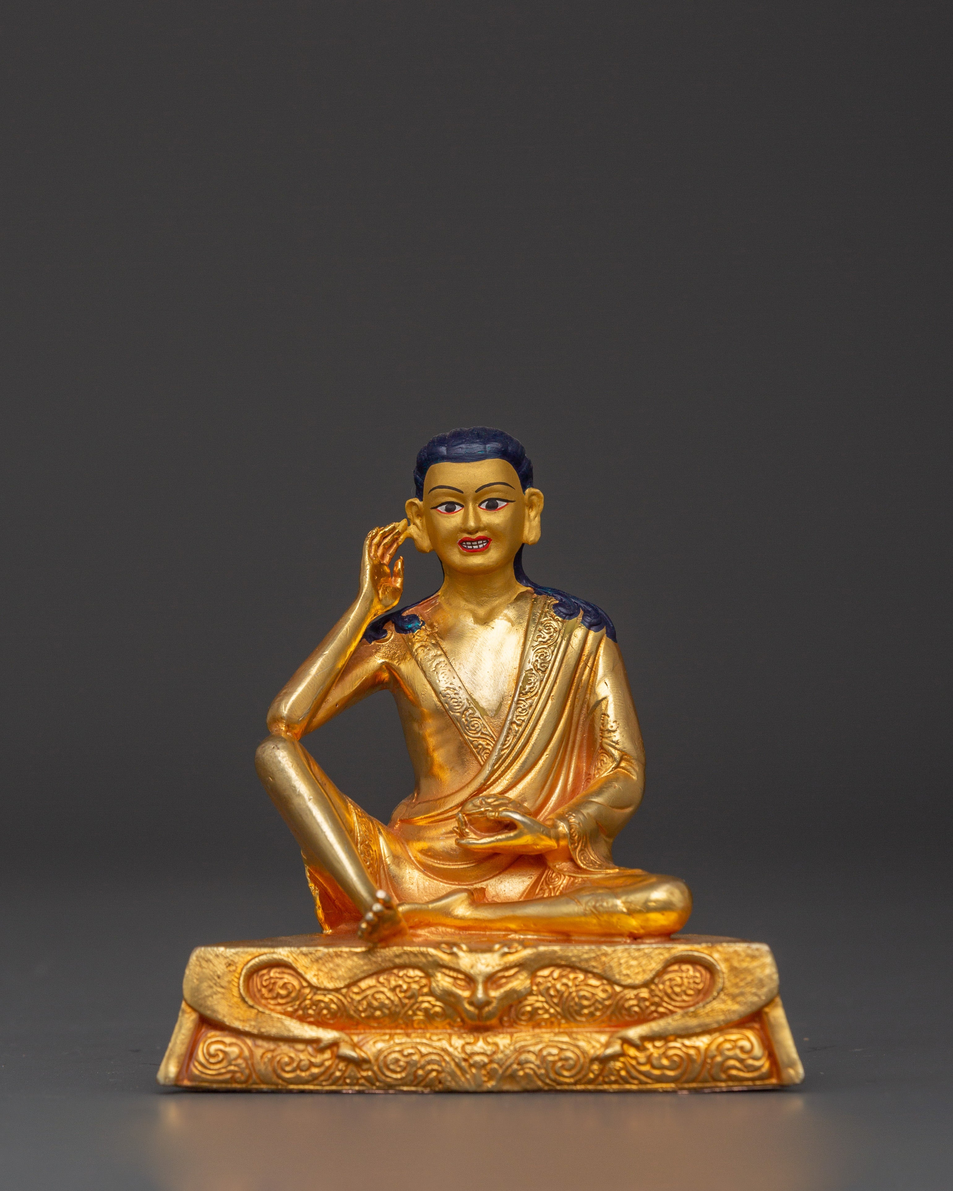 Handcrafted Tibetan Marpha Set | Marpha, Gongopa & Milarepa Statues