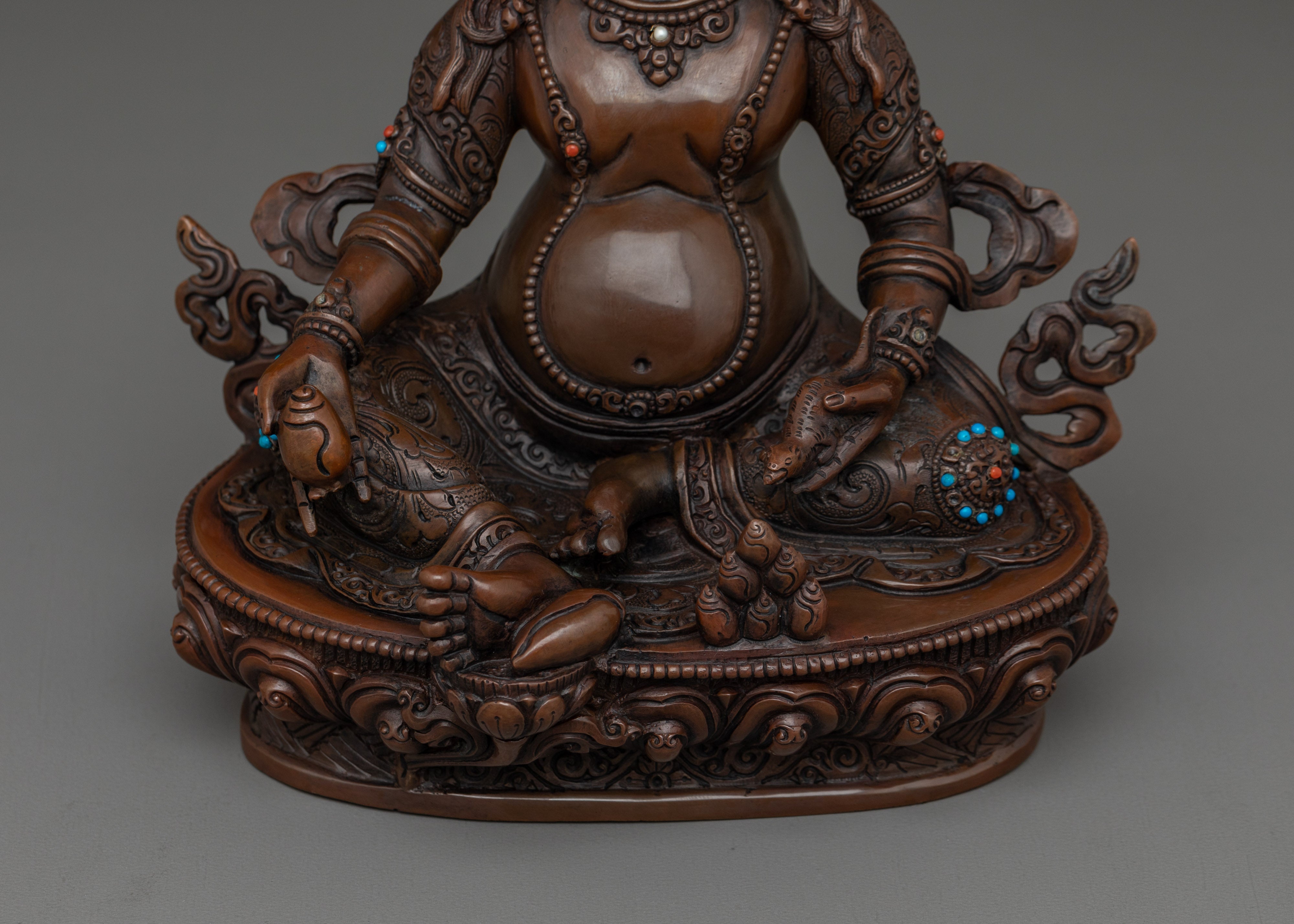 Handmade Statue of Dzambhala | Dharma Wealth Guardian