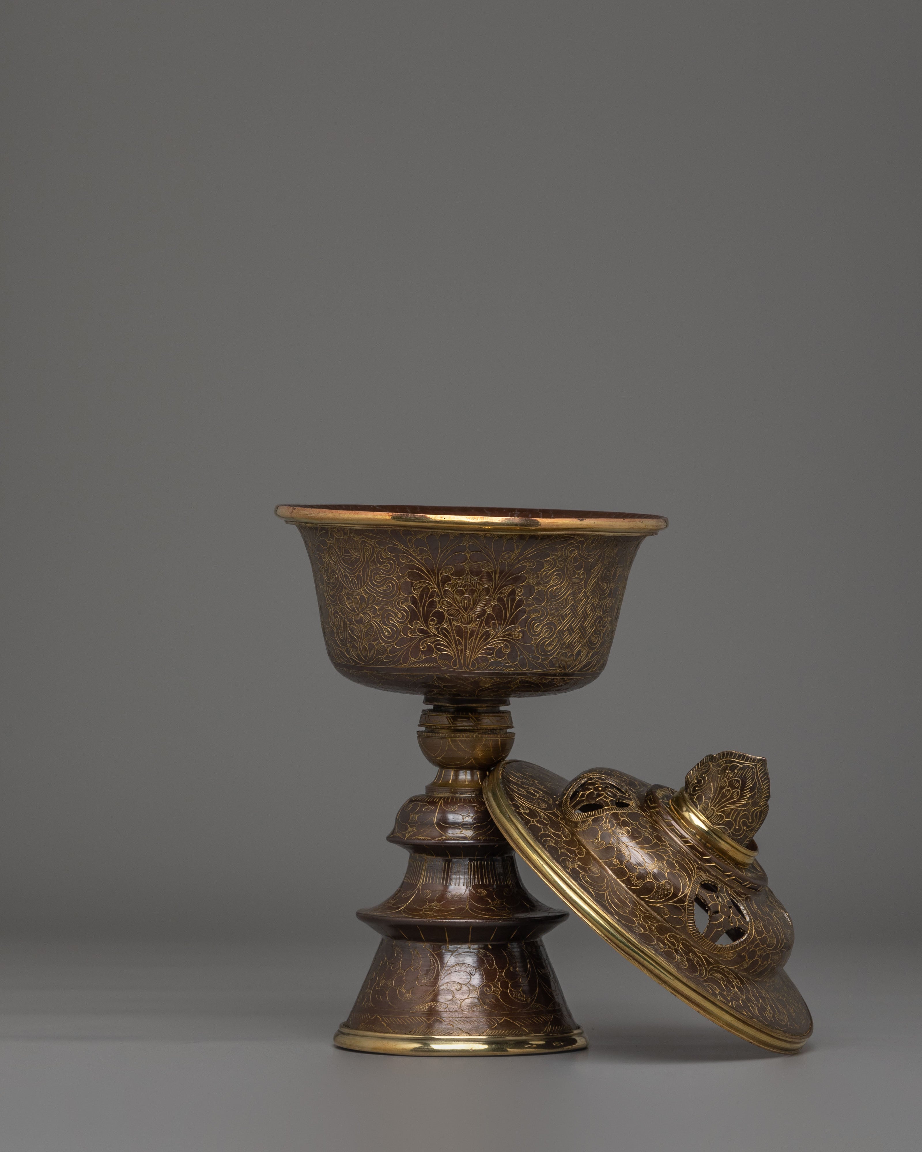 Traditional Butter Lamp for Ritual Purposes | Ritual Offering Lamp
