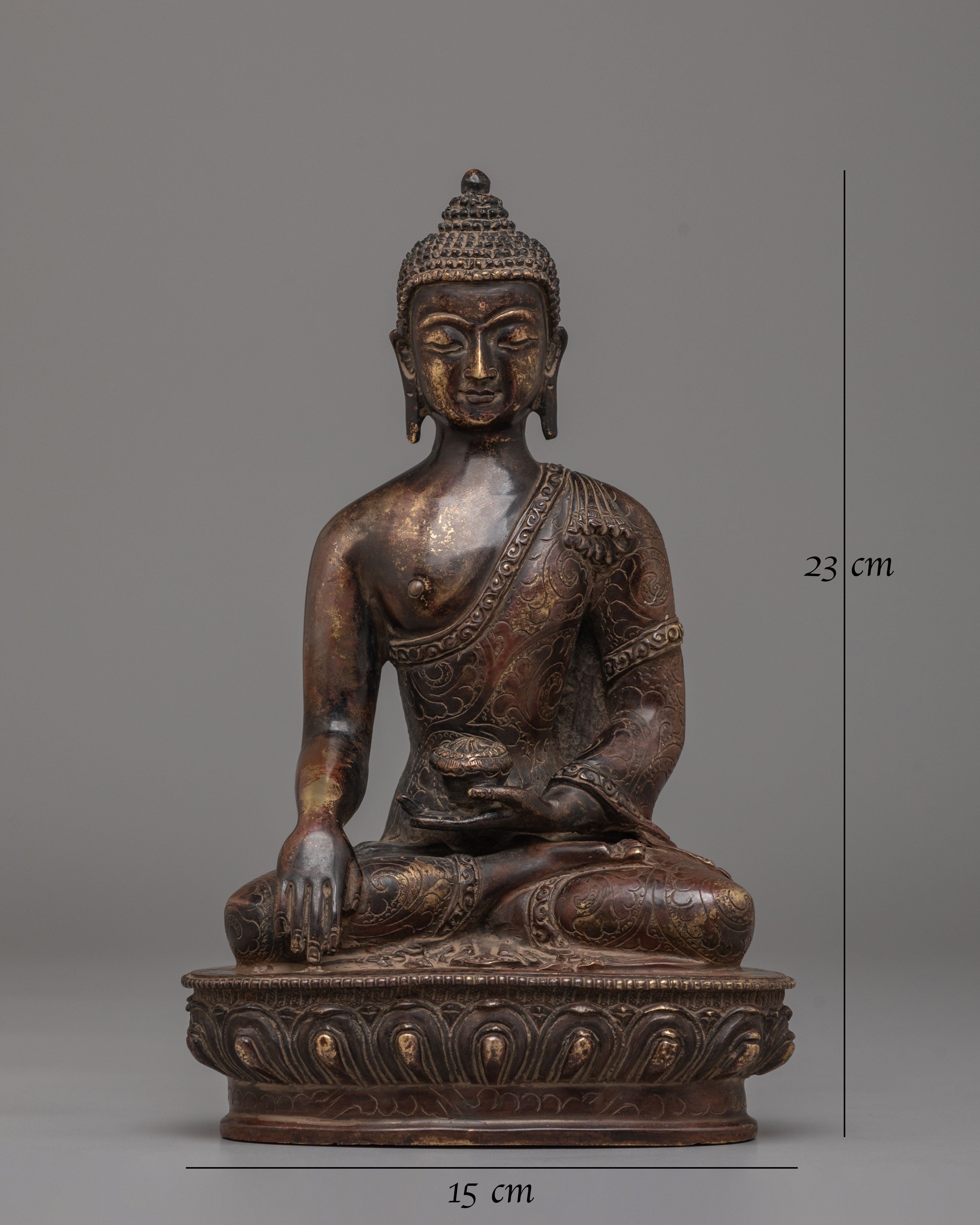 Tibetan Shakyamuni Buddha Wisdom Statue | Handcrafted Sculpture for Meditation