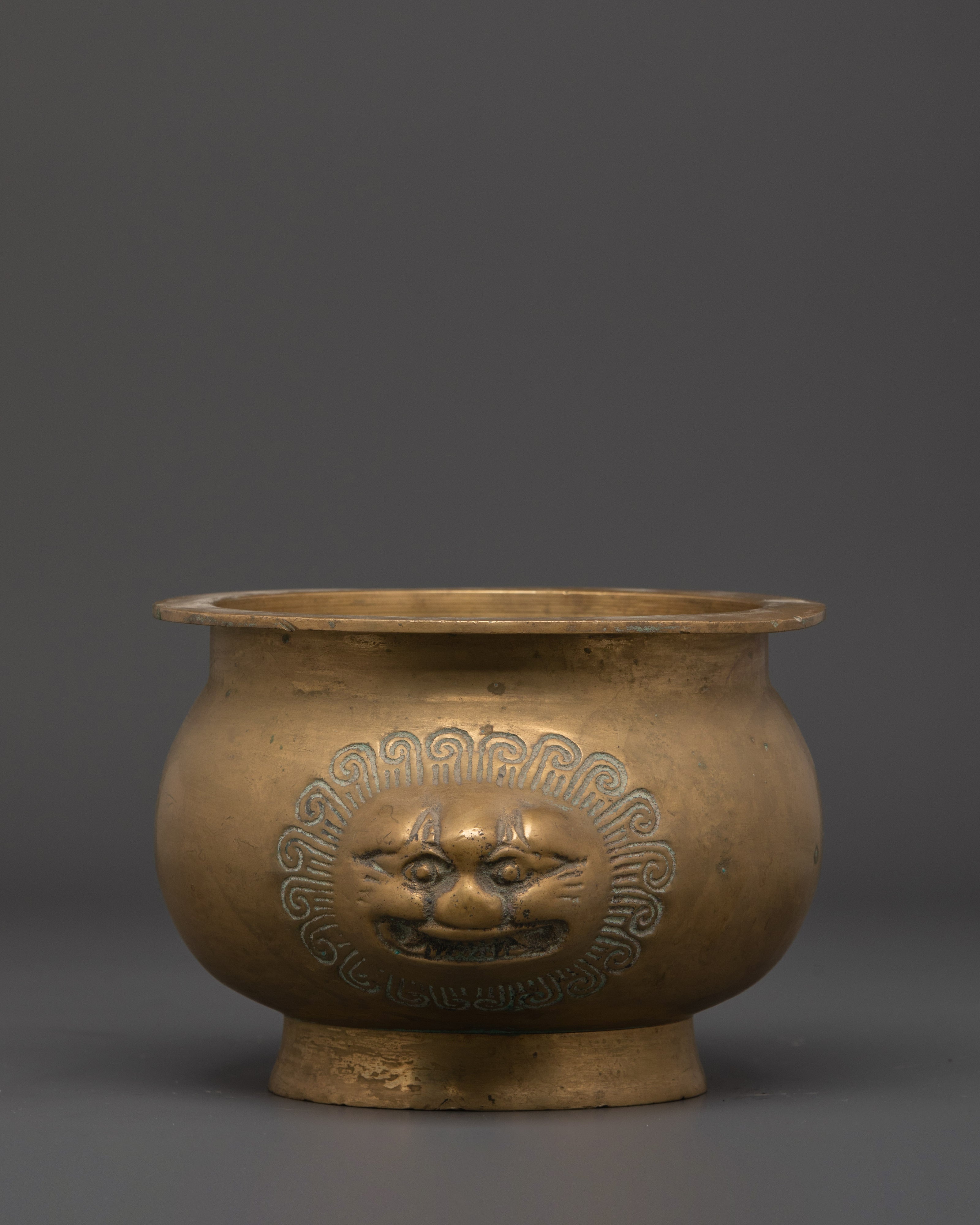 Bronze Offering Bowl | Tibetan Ritual Vessel