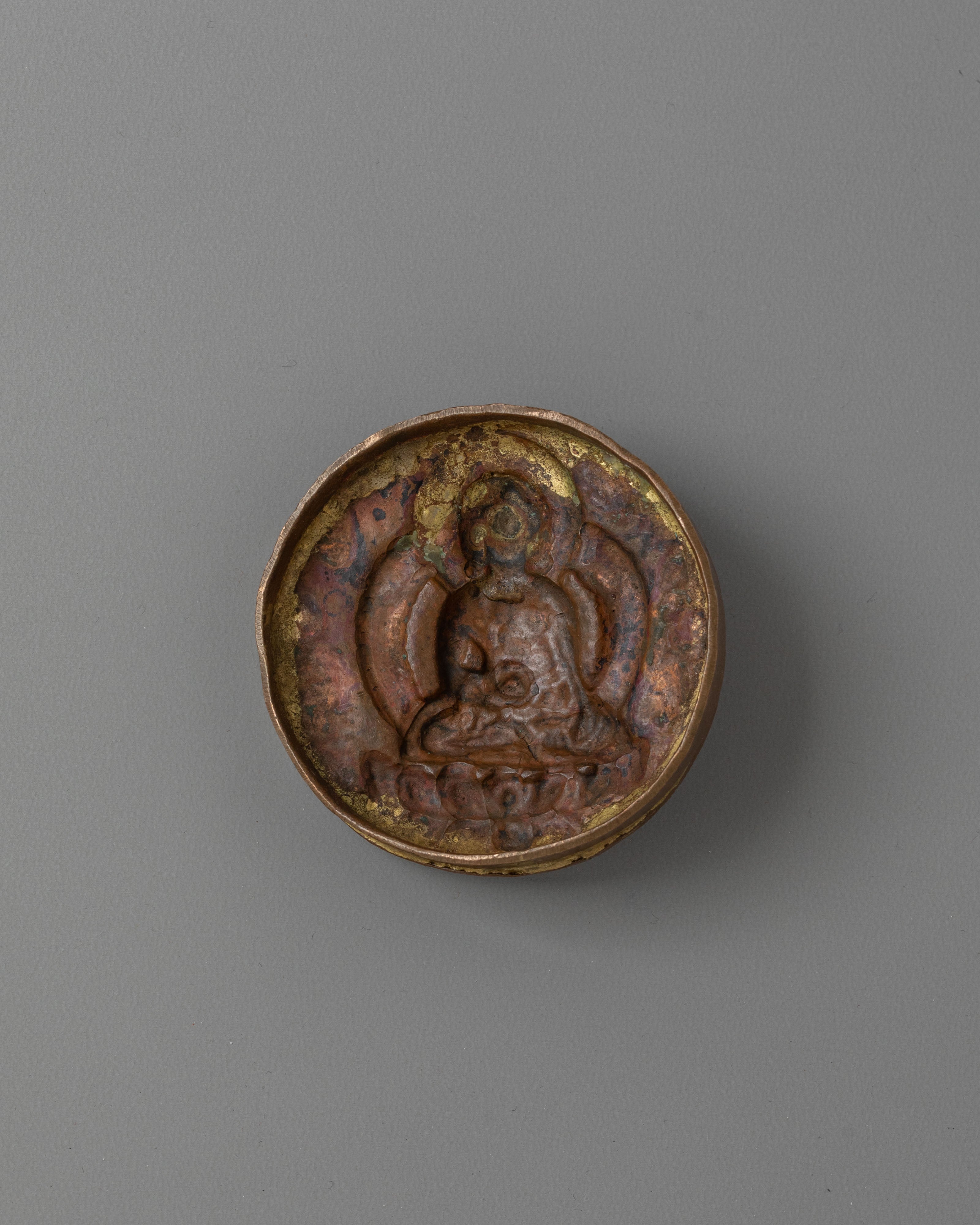 Tibetan Manjushri Mandala Decor | Copper Buddhist Mandala Art