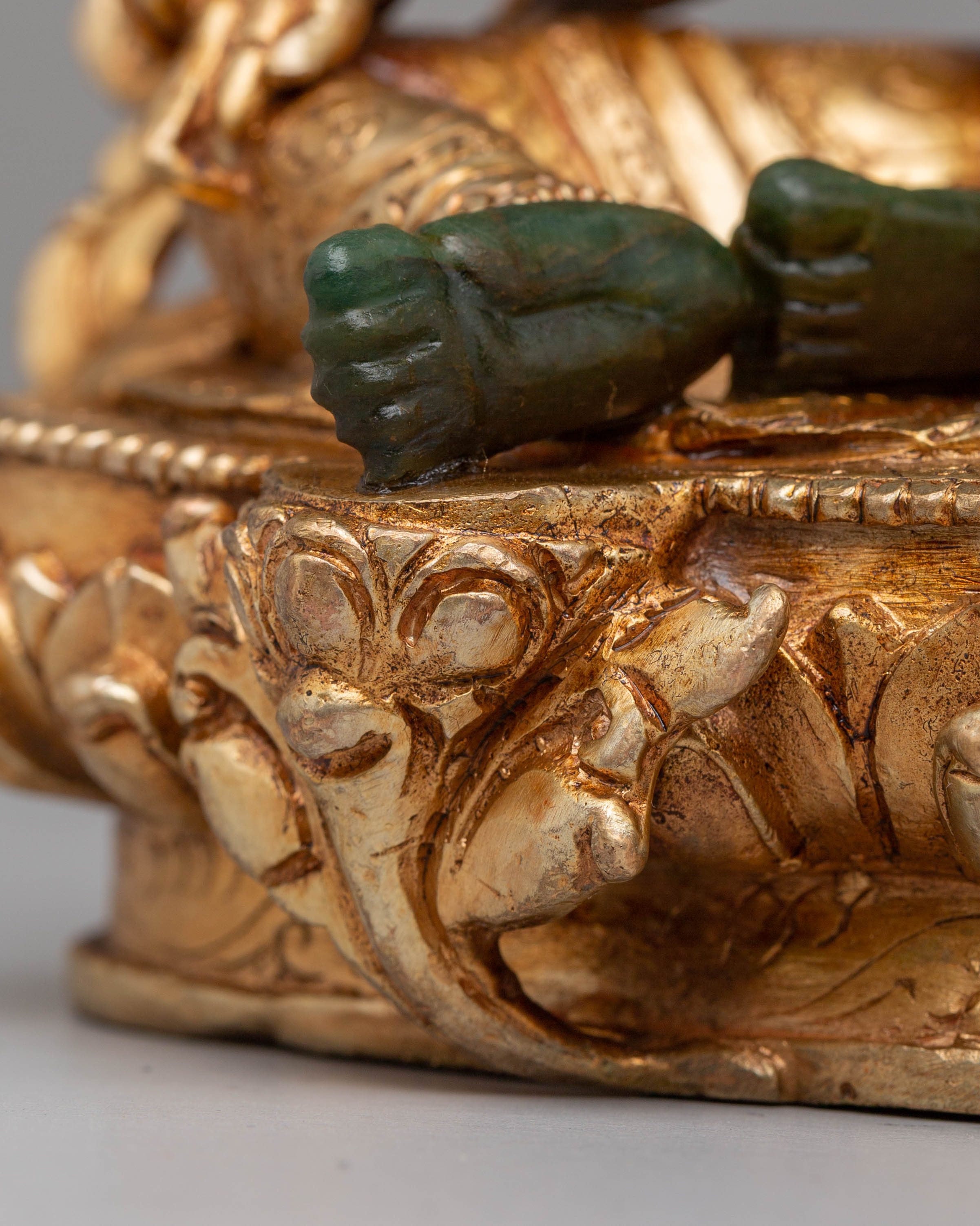 Handmade Shyama Tara Statue of Compassion | Green Tara Sculpture