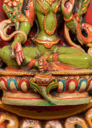 Green Tara Wall Hanging | Compassion and Protection Art
