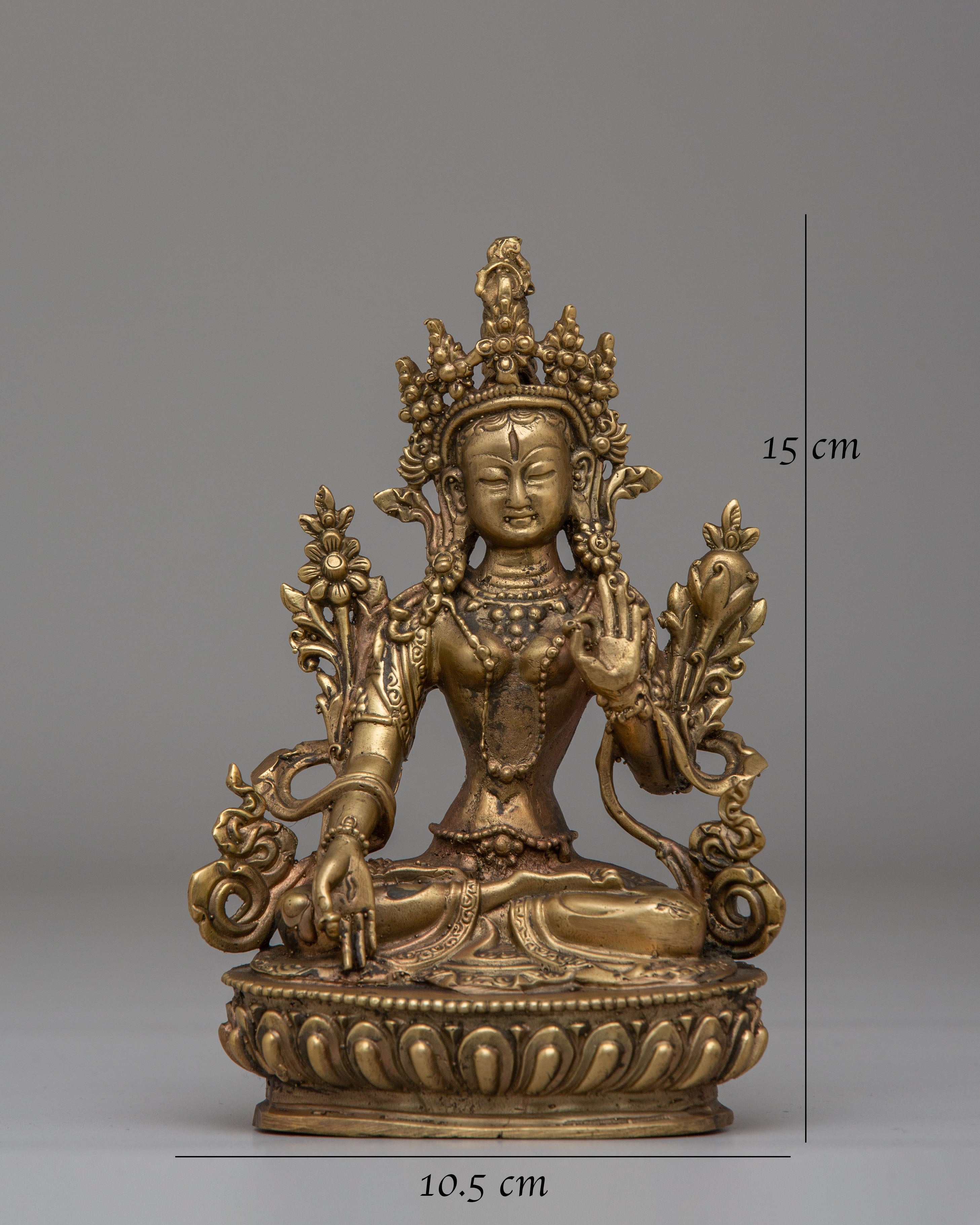 Handcrafted Tibetan White Tara Statue | Mother of Liberation