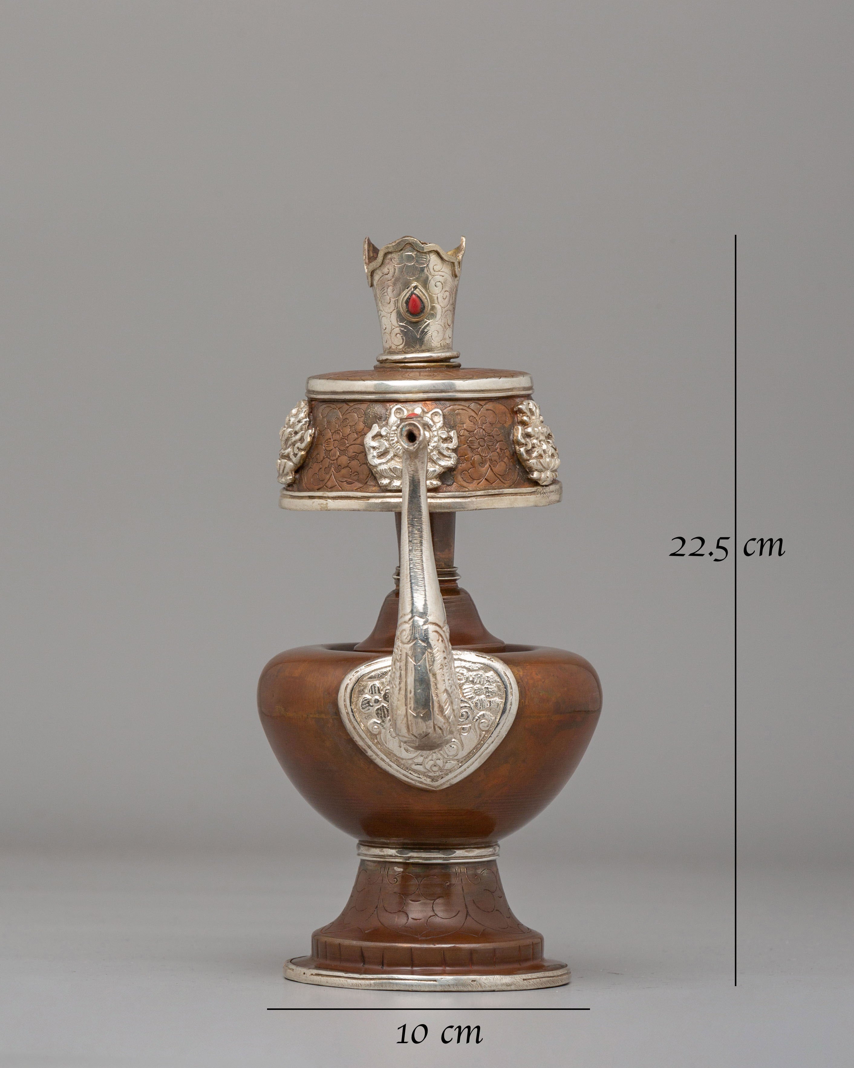 Sacred Himalayan Ceremonial Bhumba | Traditional Ritual Vessel for Puja