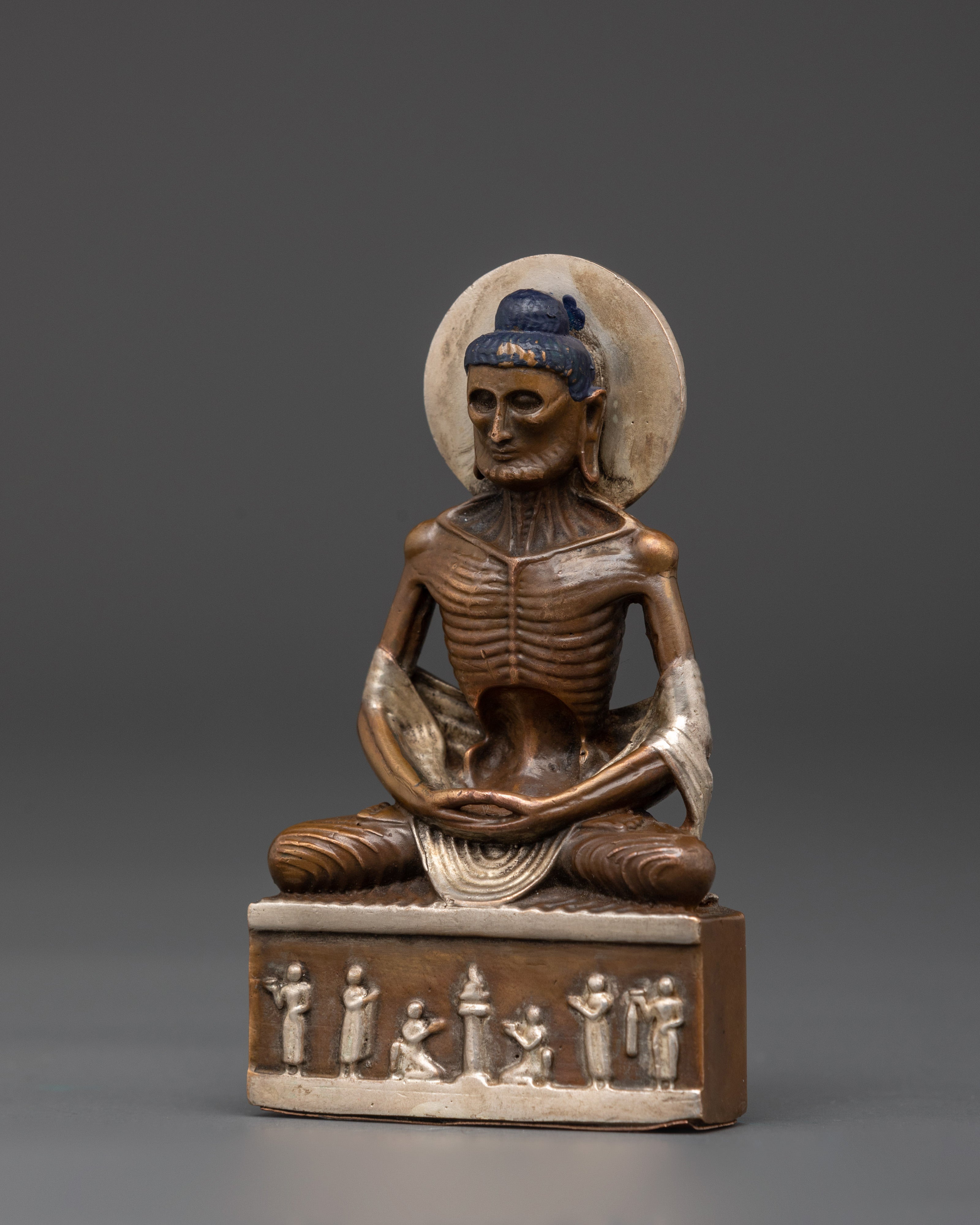 Fasting Oxidized Copper Shakyamuni Buddha Statue | for Meditation and Spiritual Harmony