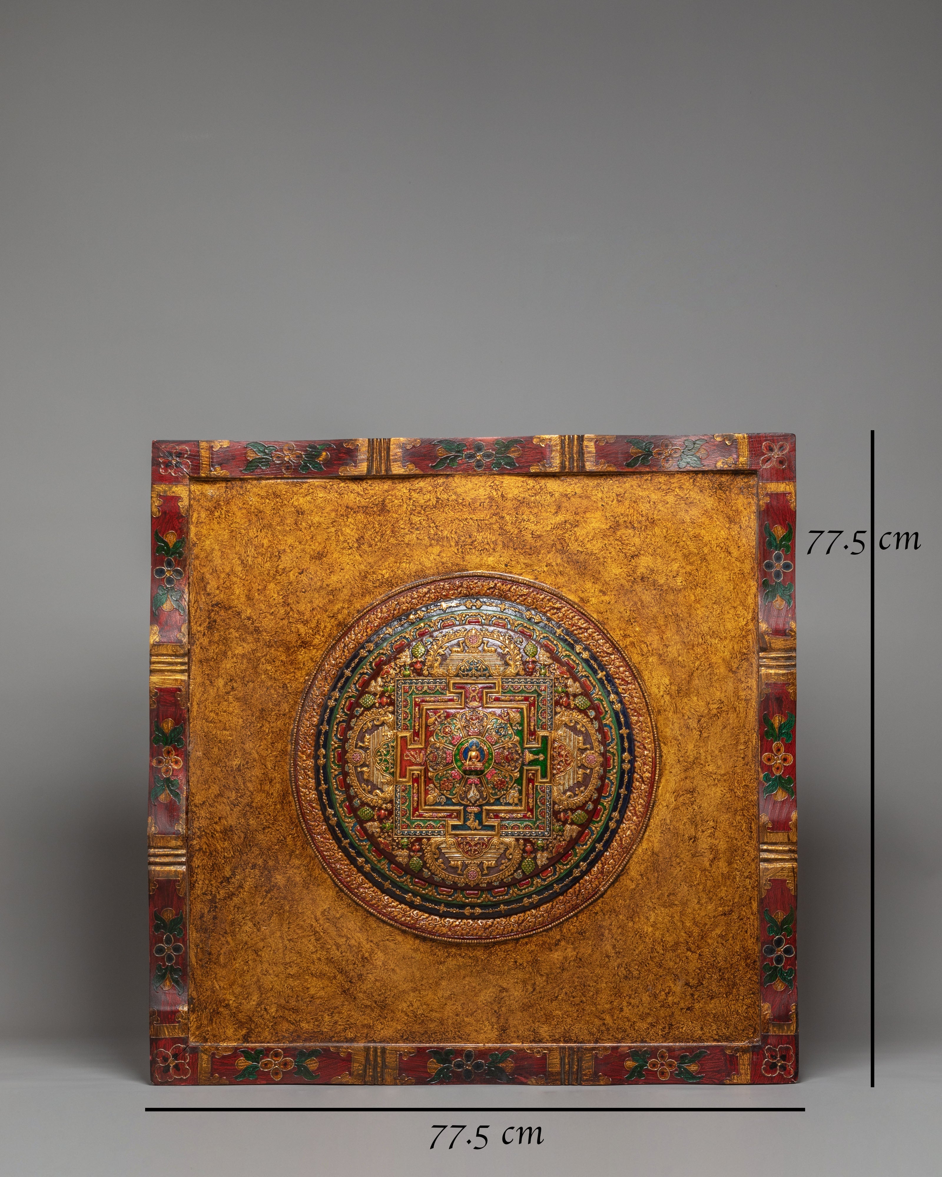 Sacred Shakyamuni Buddha Mandala Wall Hanging | Tibetan Buddha Mandala Art