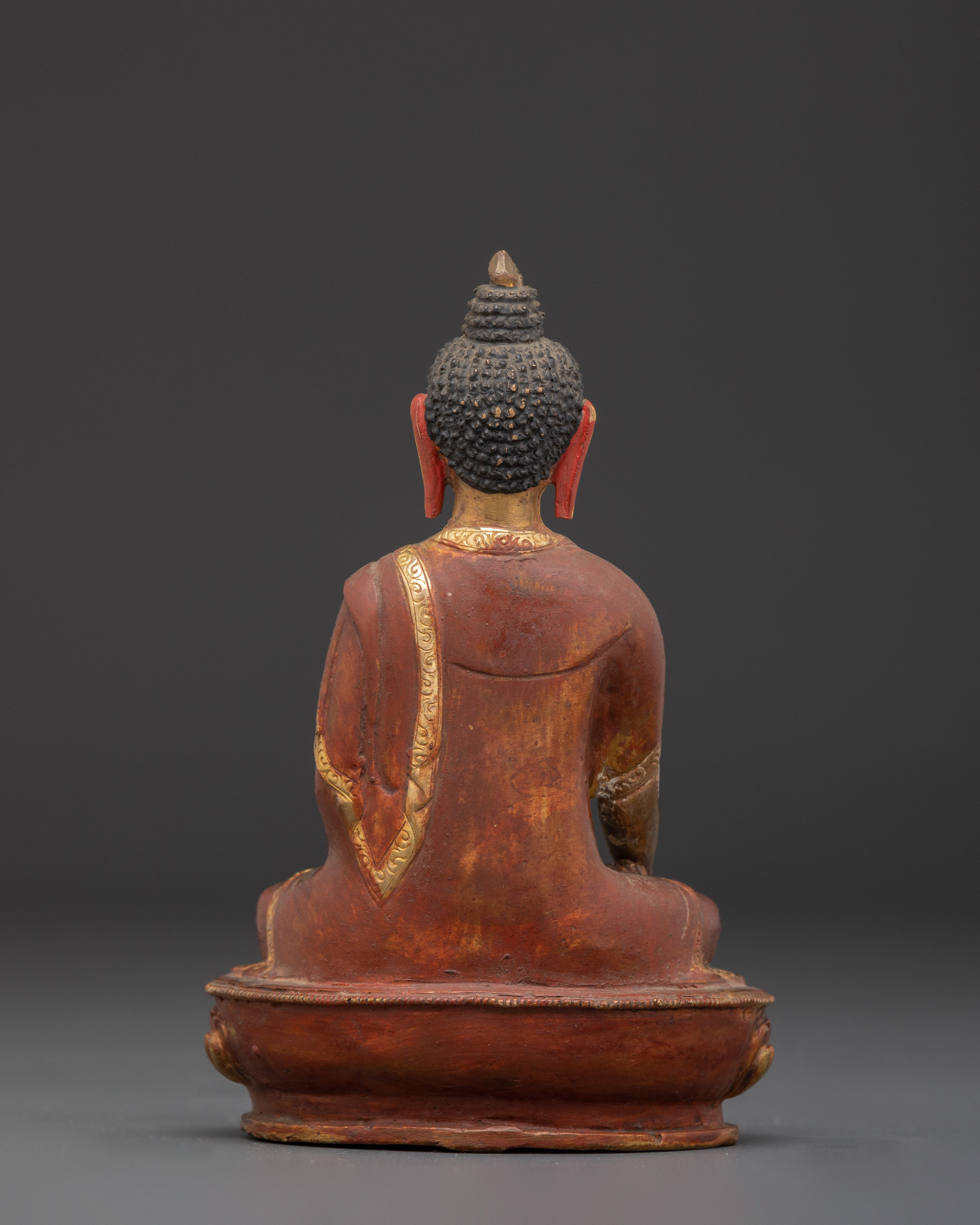 Tibetan Ratnasambhava Sculpture | Copper, Gold Plated Buddhist Icon