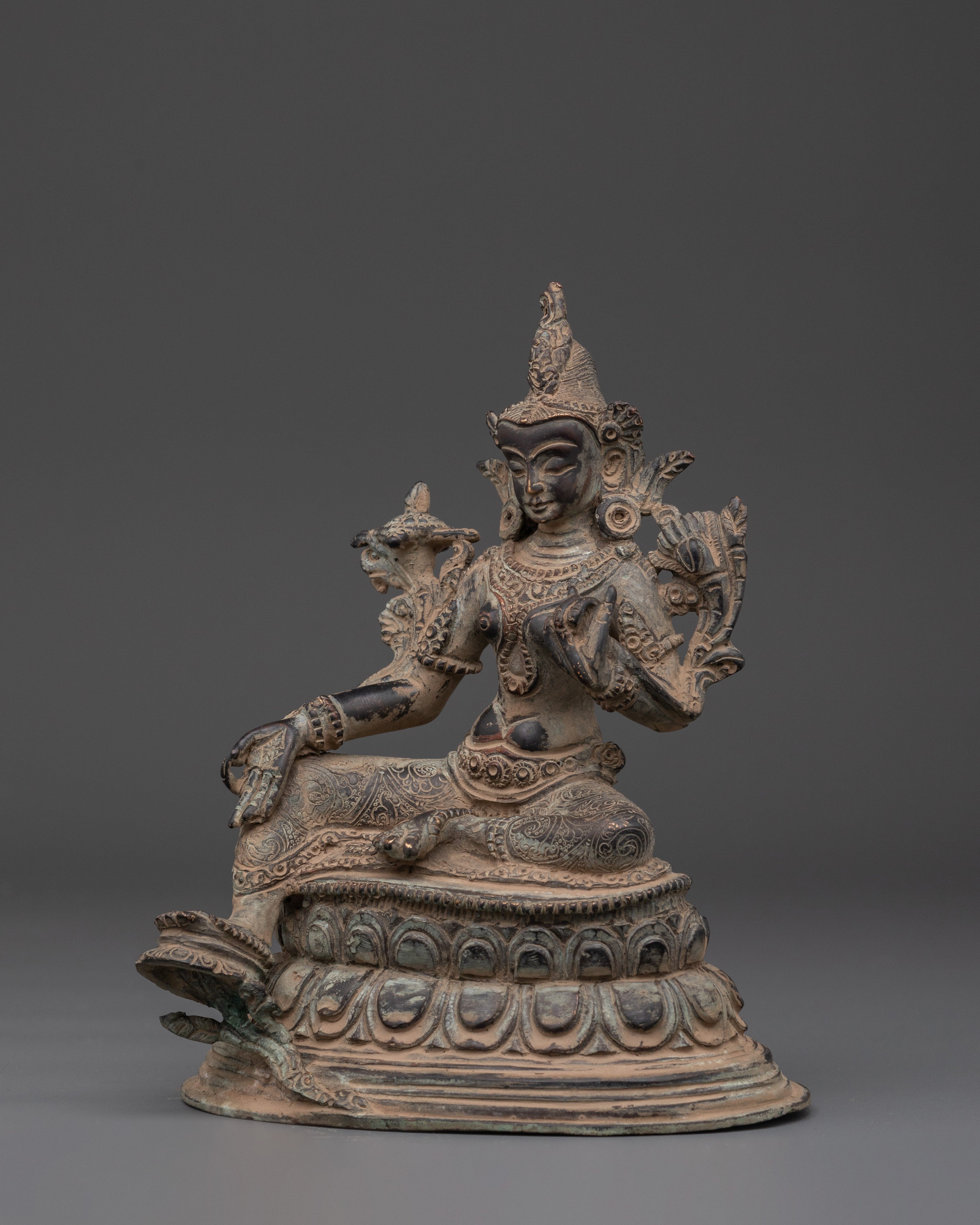 Green Tara Buddhist Goddess Statue | Symbol of Swift Compassion and Liberation