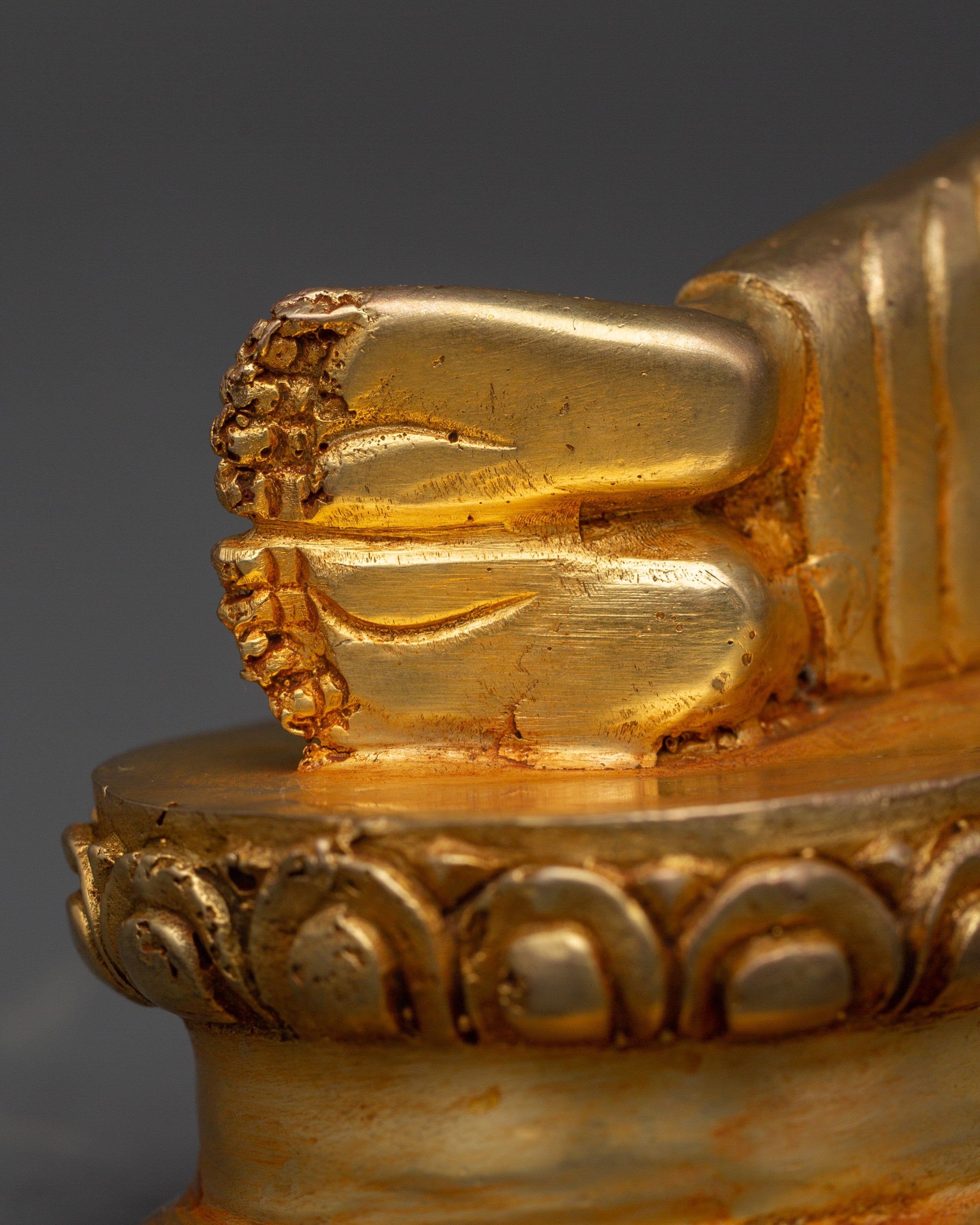 Gold-Plated Sleeping Buddha Statue | Meditation & Home Blessings