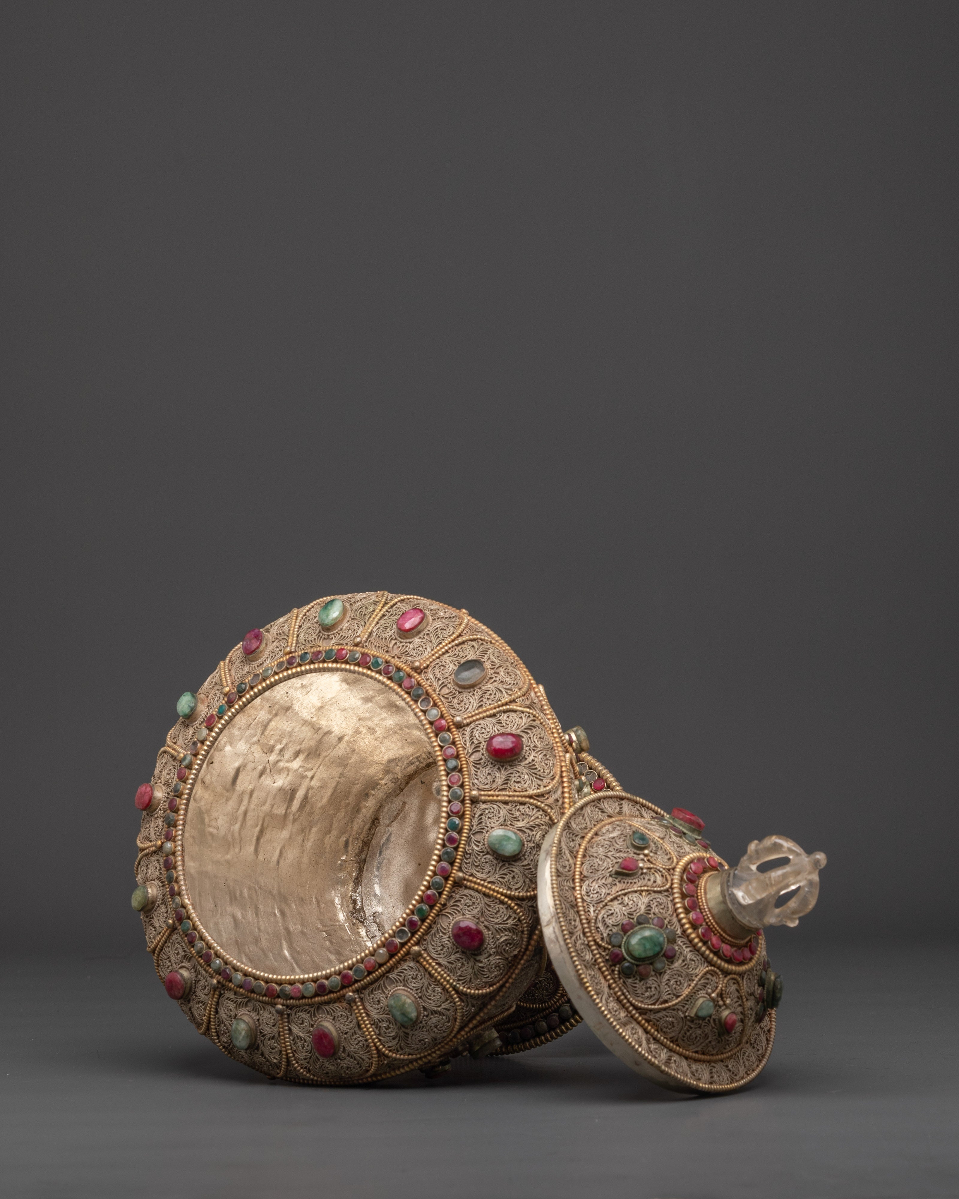 Ritual Rice Pot | Tibetan Altar Decor