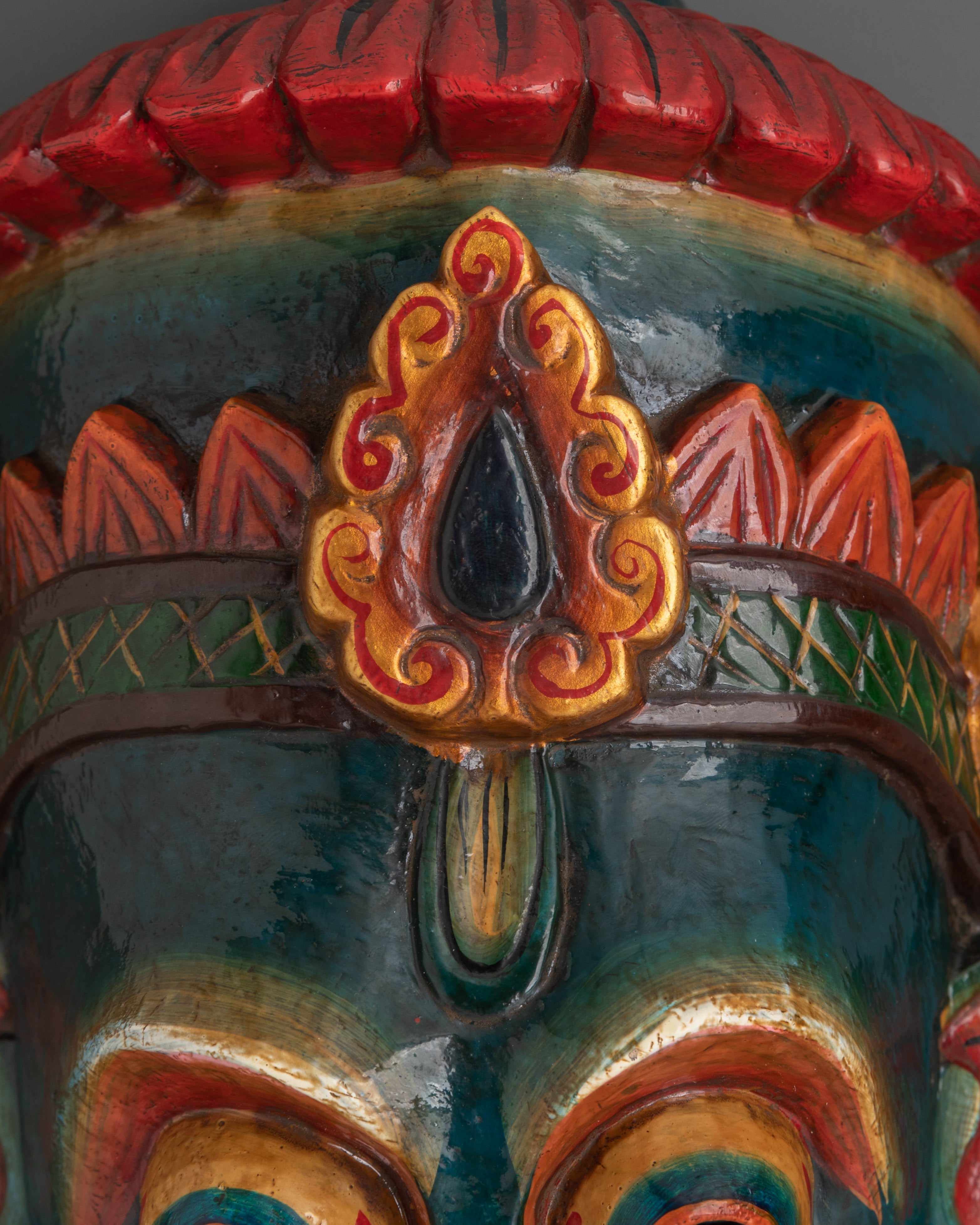 Hindu Deity Mask Wall Hanging | Devotion And Spiritual Protection