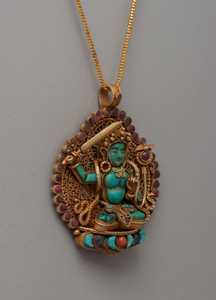 Manjushri Ghau Locket | Sacred Symbol of Wisdom and Protection