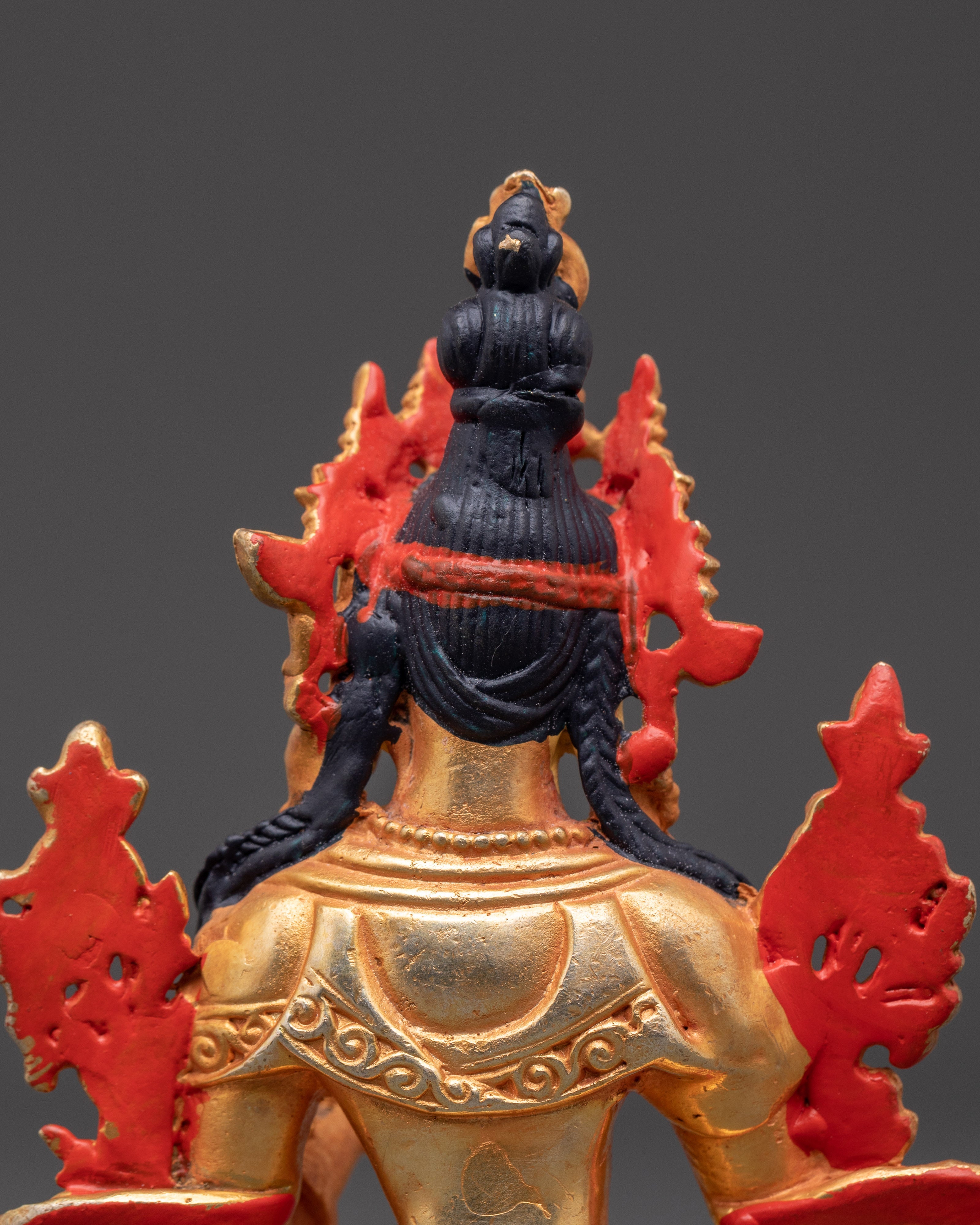 Seven Eyed White Tara Statue | Tibetan Buddhist Healing & Protection Art