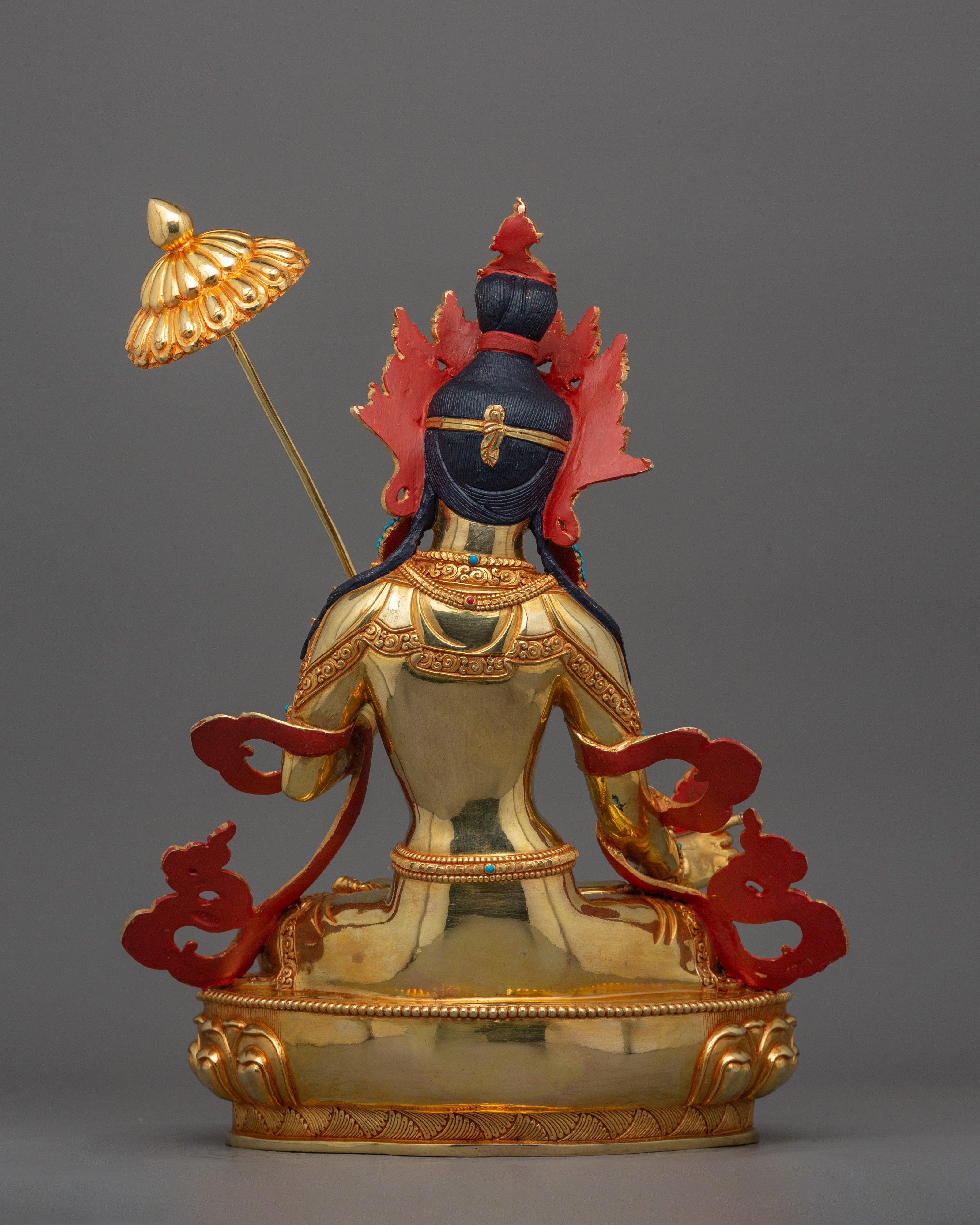 Dukar White Umbrella Goddess Sculpture | Deity of grace and spiritual growth