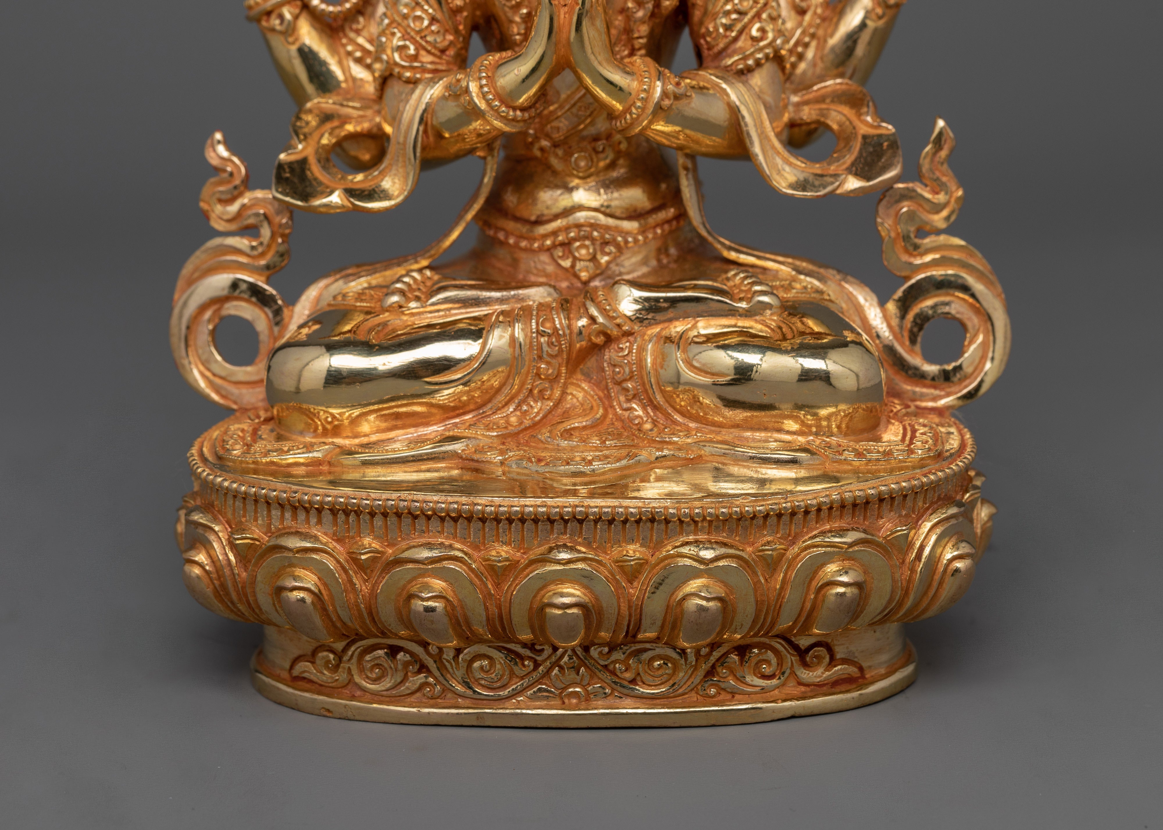 Tibetan Chenrezig Bodhisattva of Compassion Statue | Handcrafted for Meditation Practice