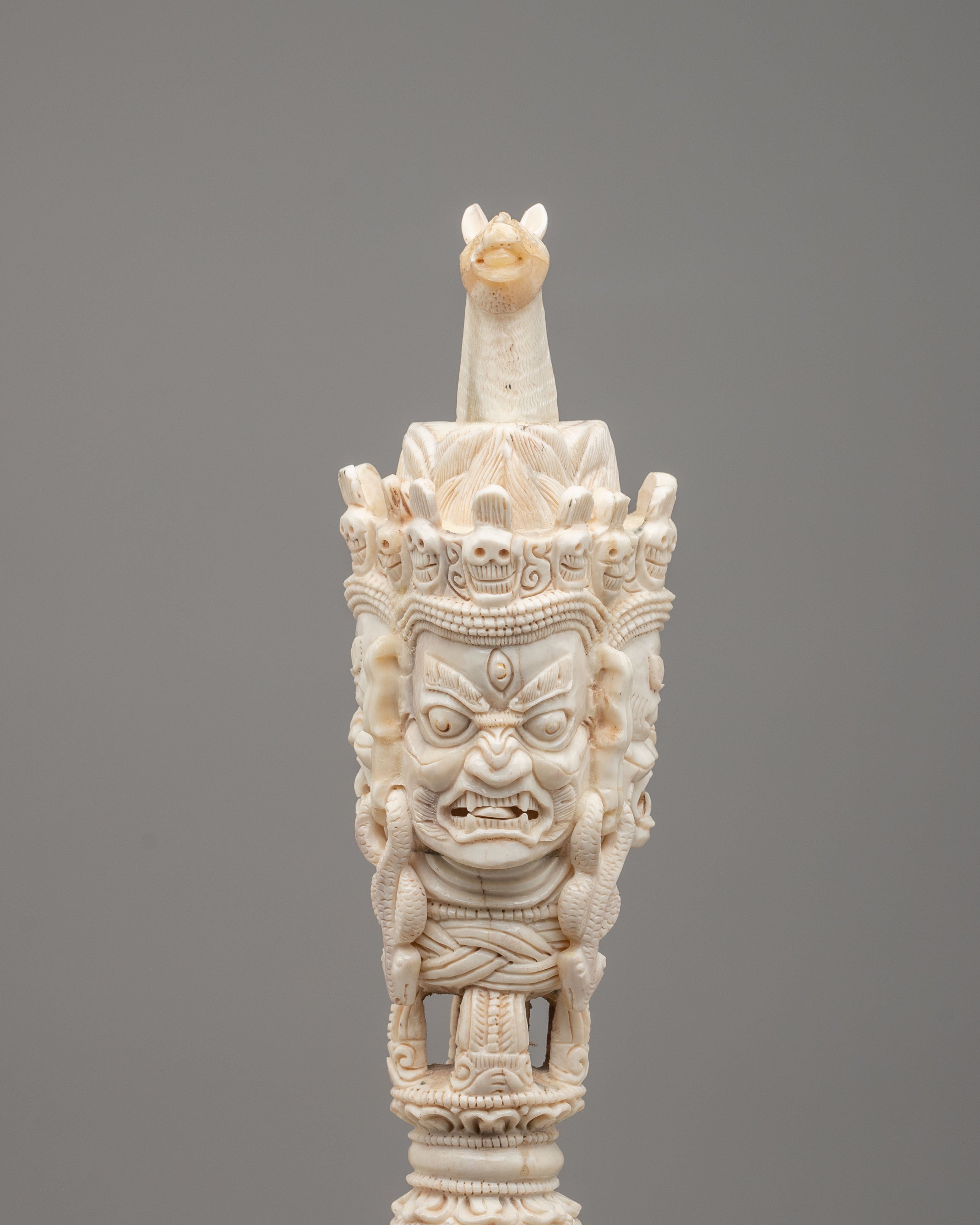 Himalayan Altar Buddhist Phurba | Ritual Dagger for Protection