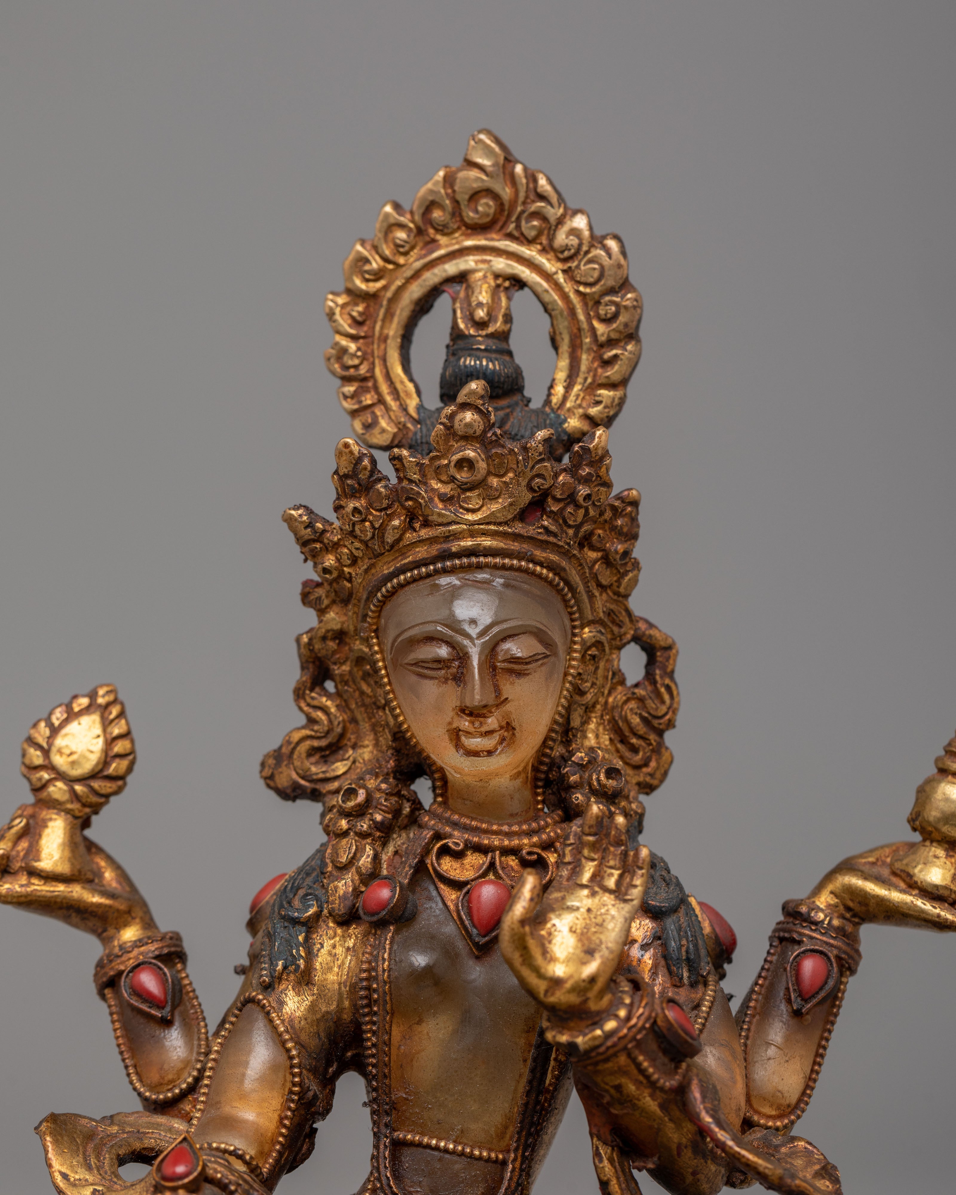 Hindu Divine Mother Laxmi Statue | Handcrafted Himalayan Sacred Art
