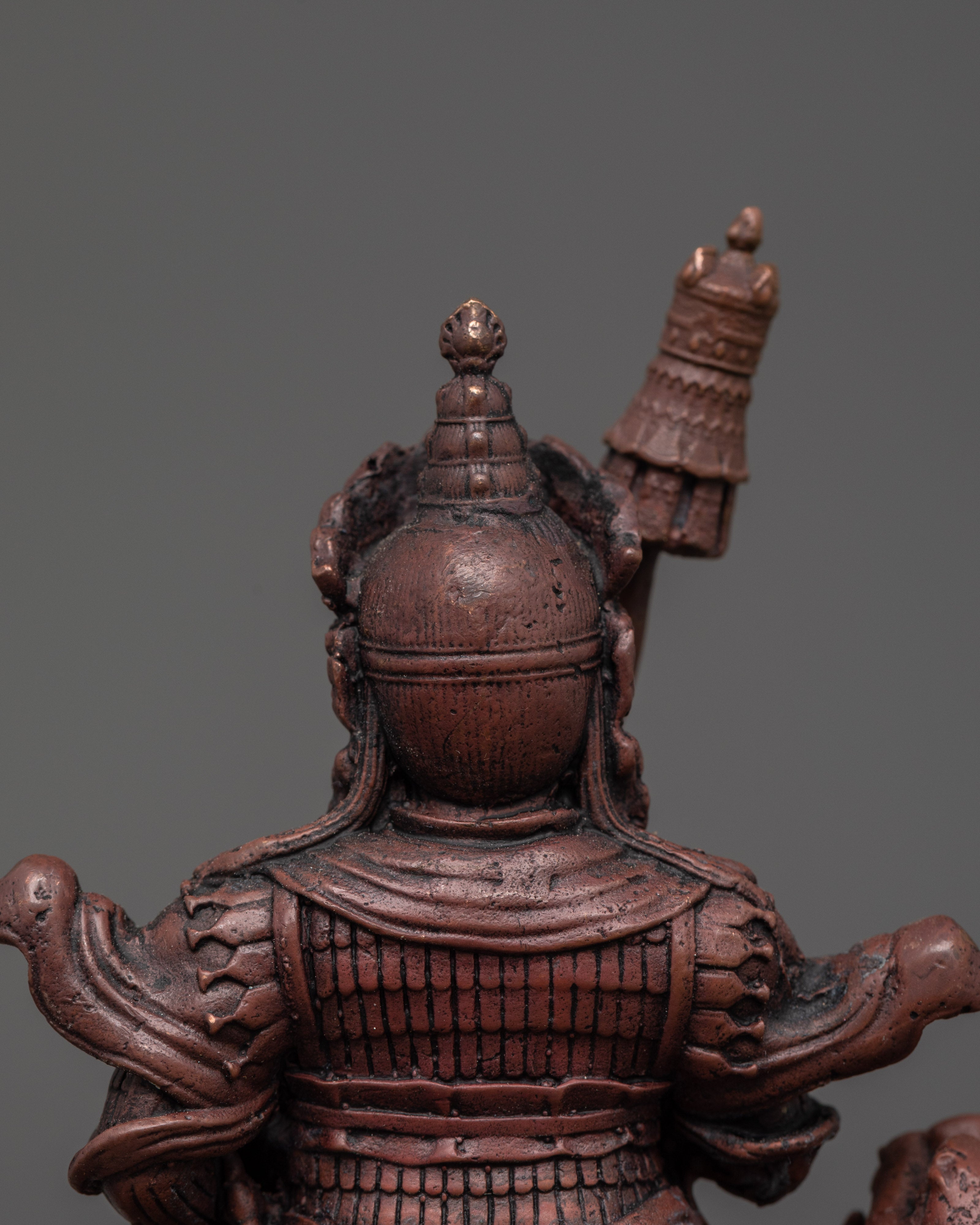 Oxidized Copper Namtoshe Statue | Buddhist Guardian Deity Sculpture
