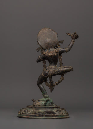 Dorje Phagmo Antique Figure | Bronze Vajravarahi Deity Statue