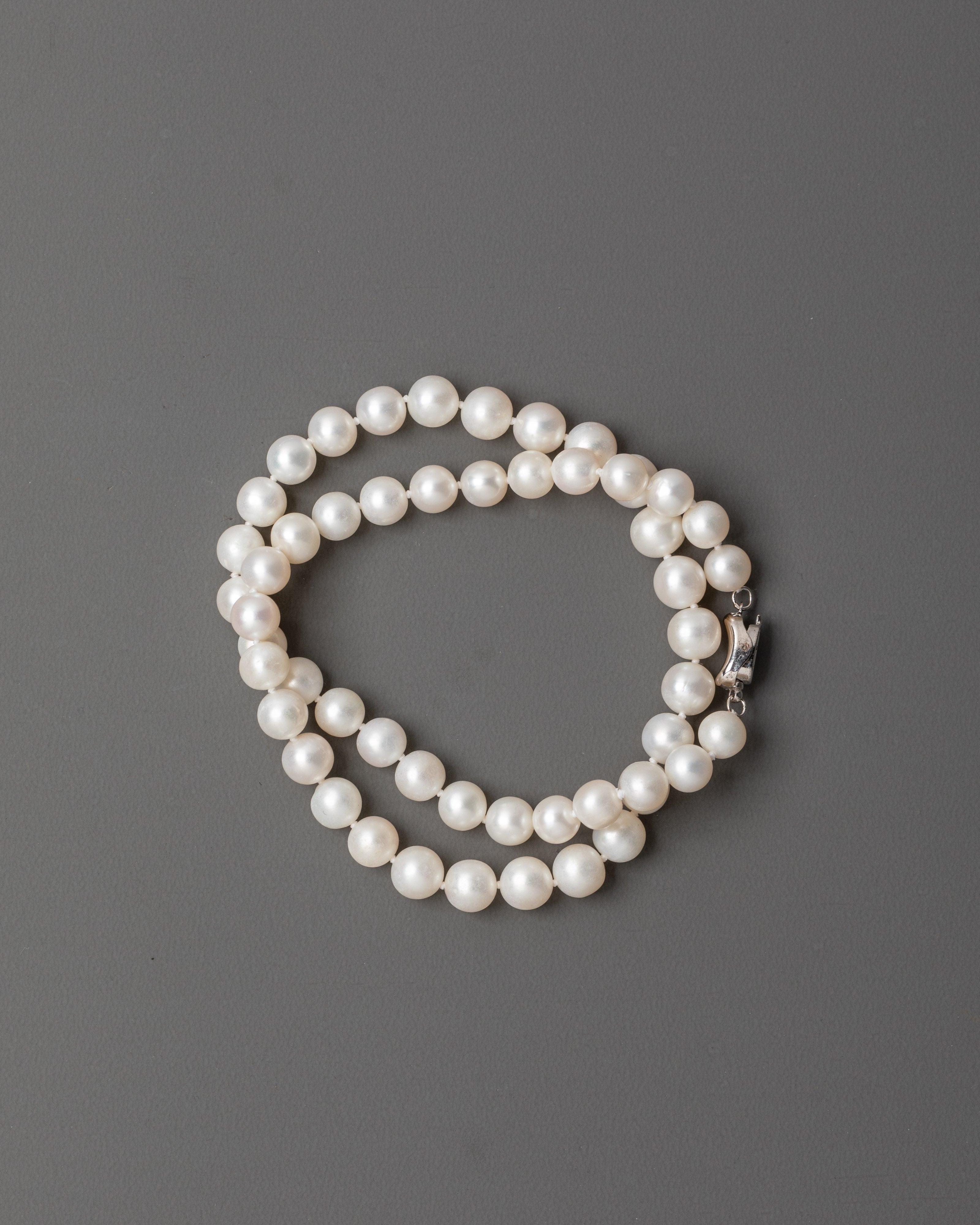 White Pearl Mala Beads for Accessory | Meditation & Fashion Accessory