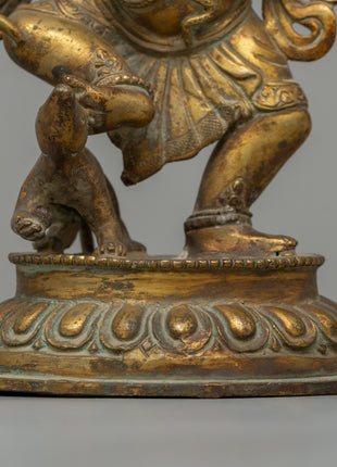 Gold Plated Standing Ganesh Statue | The Sacred Remover of Obstacles