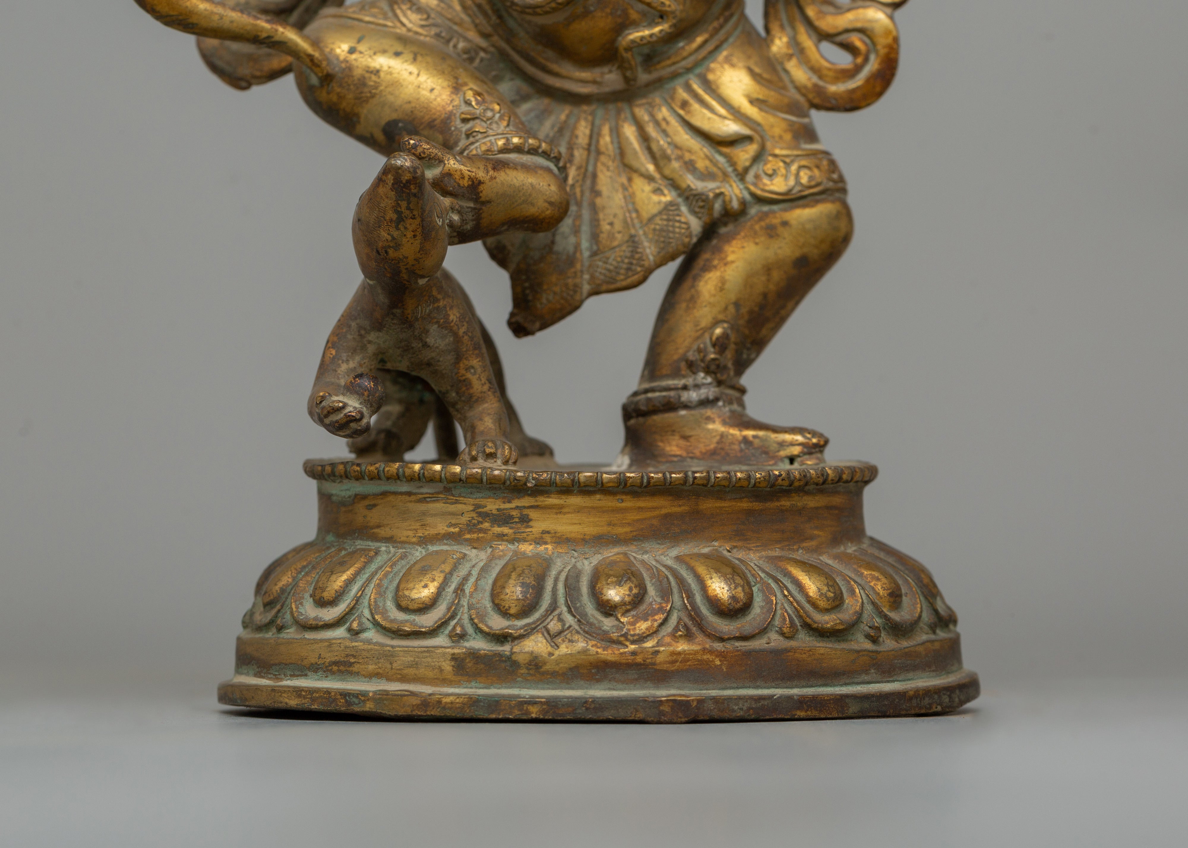 Gold Plated Standing Ganesh Statue | The Sacred Remover of Obstacles